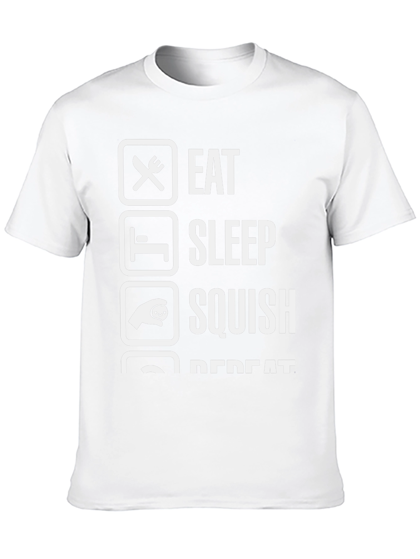 Eat Sleep Squish Repeat Graphic T-Shirt