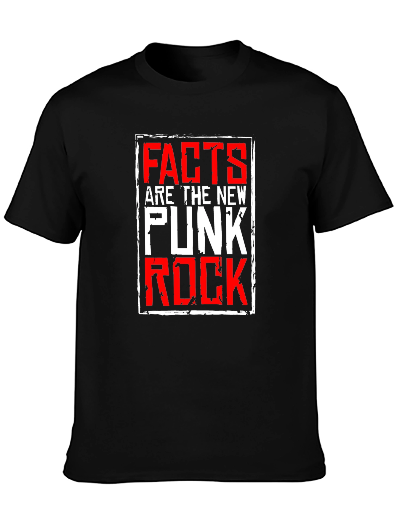 Facts are the New Punk Rock Black T-Shirt