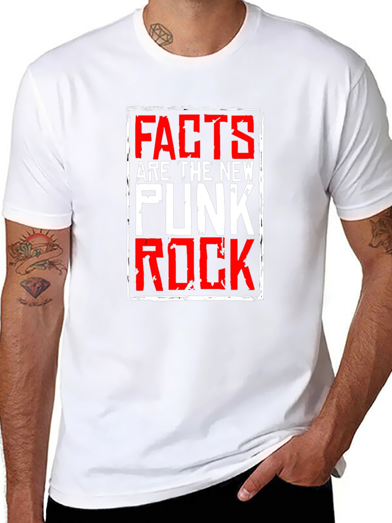 Facts are the New Punk Rock Black T-Shirt