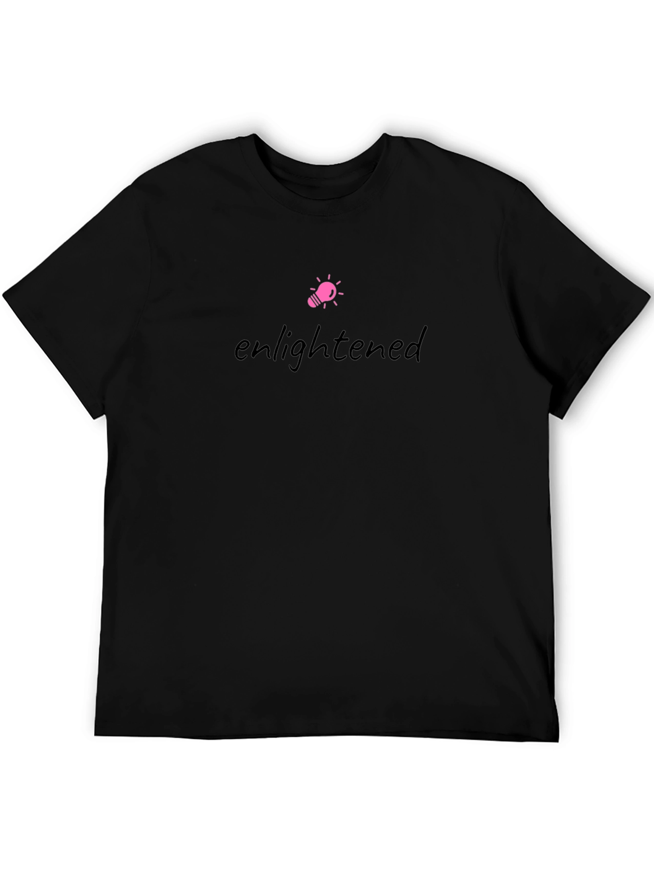 Enlightened Black T-Shirt - Premium Soft Cotton