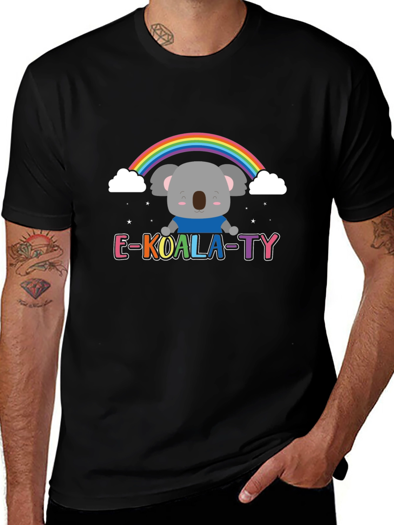 E-KOALA-TY T-Shirt - Rainbow Koala Tee
