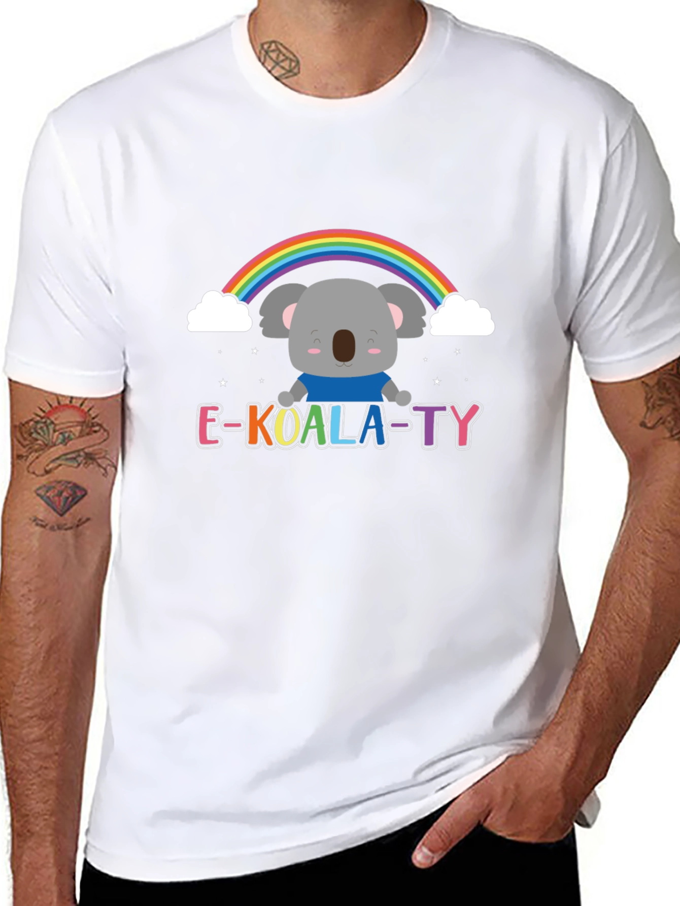E-KOALA-TY T-Shirt - Rainbow Koala Tee