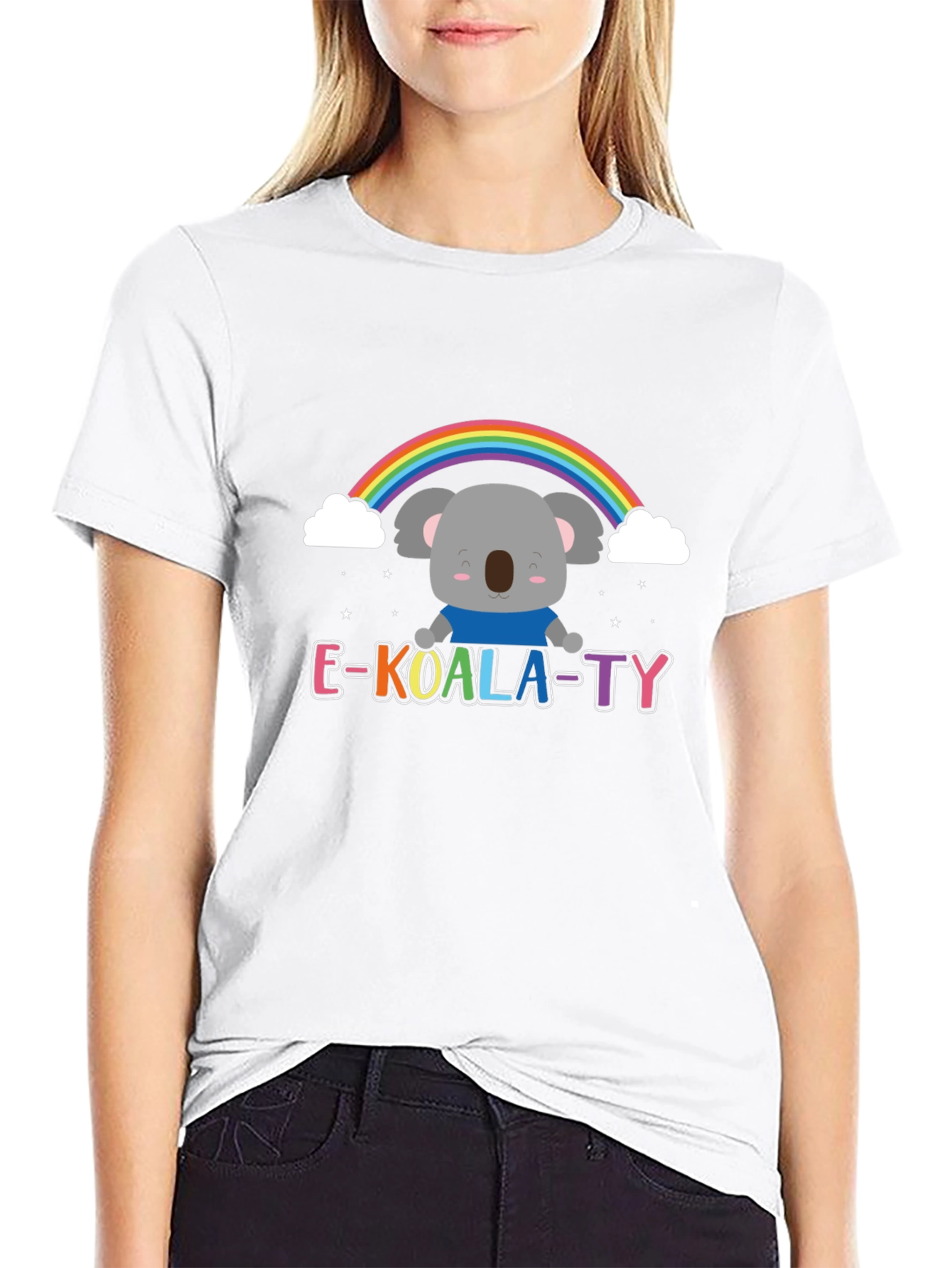 E-KOALA-TY T-Shirt - Rainbow Koala Tee