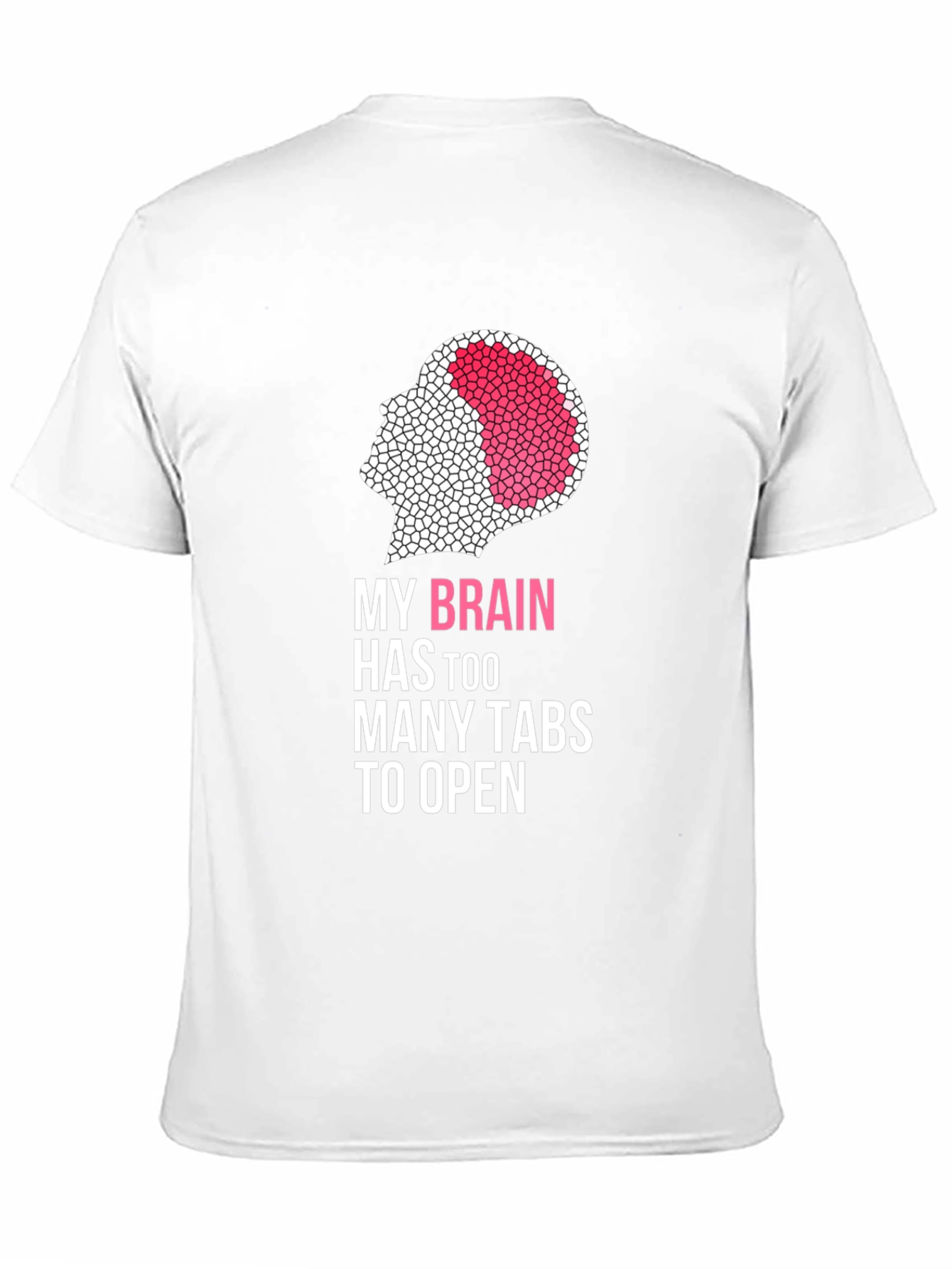 Brain Too Many Tabs Black Graphic Tee