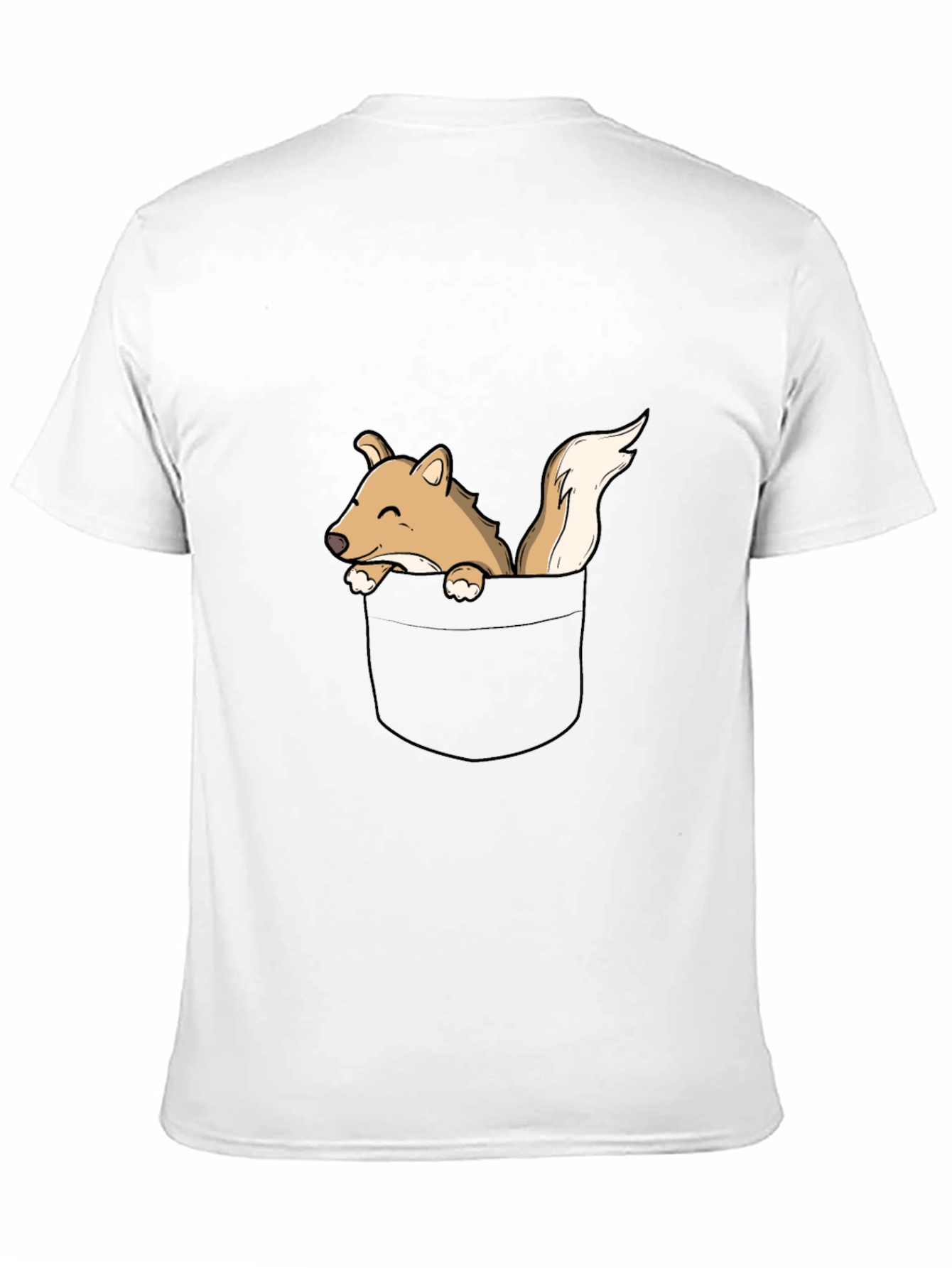 Pocket Squirrel Graphic Tee - Black T-Shirt