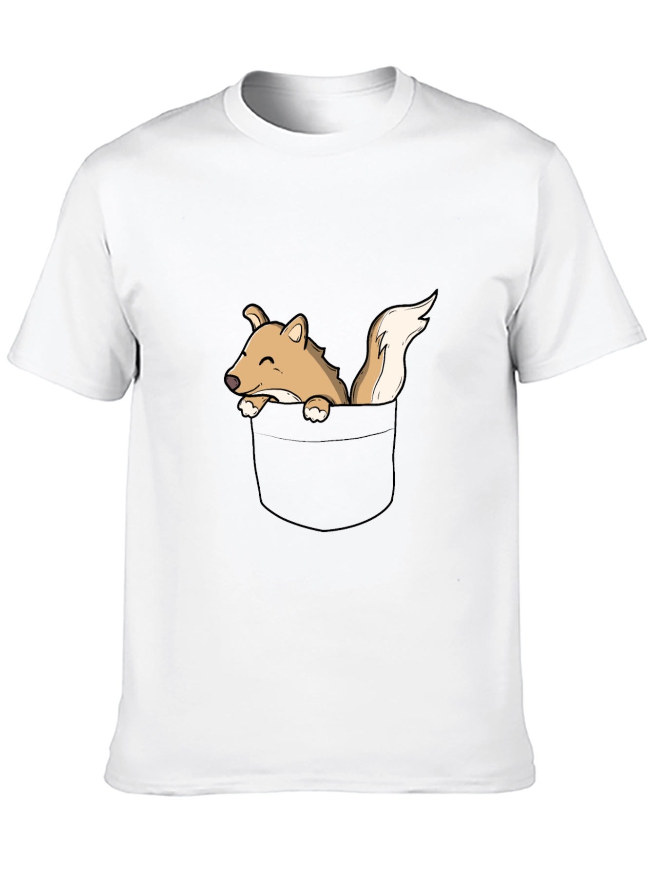 Pocket Squirrel Graphic Tee - Black T-Shirt
