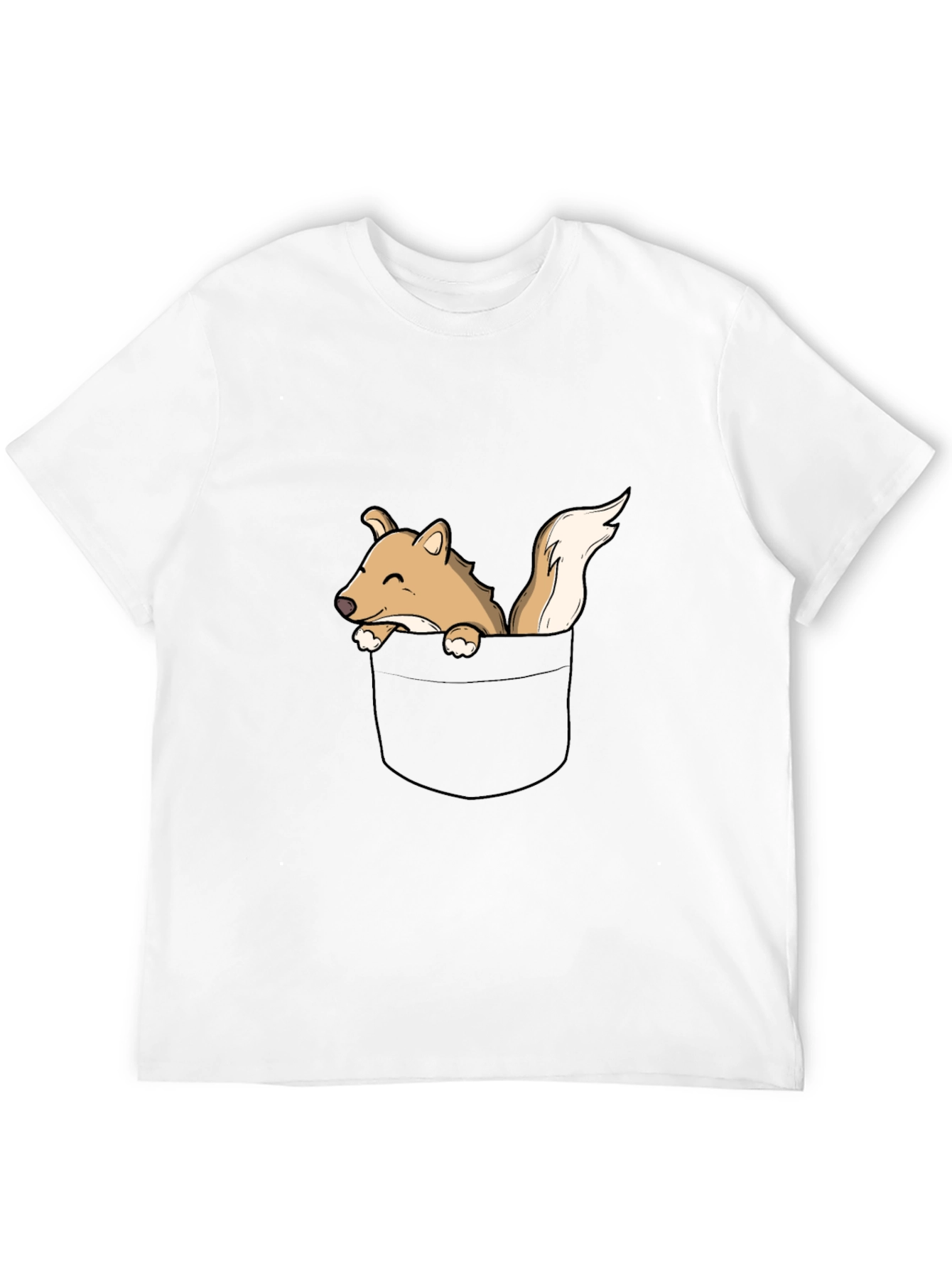 Pocket Squirrel Graphic Tee - Black T-Shirt