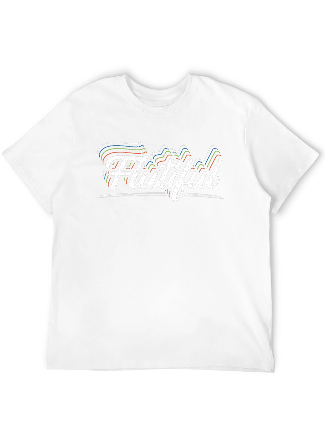 Flutiful Graphic Tee - Black Cotton Blend T-Shirt