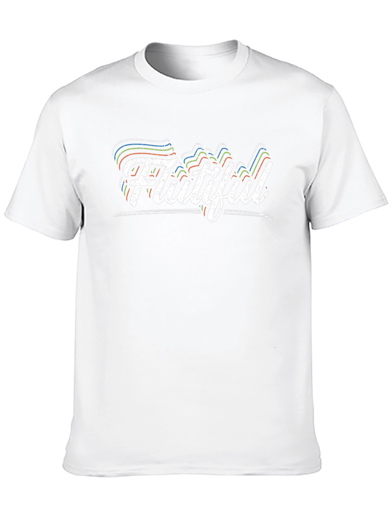Flutiful Graphic Tee - Black Cotton Blend T-Shirt