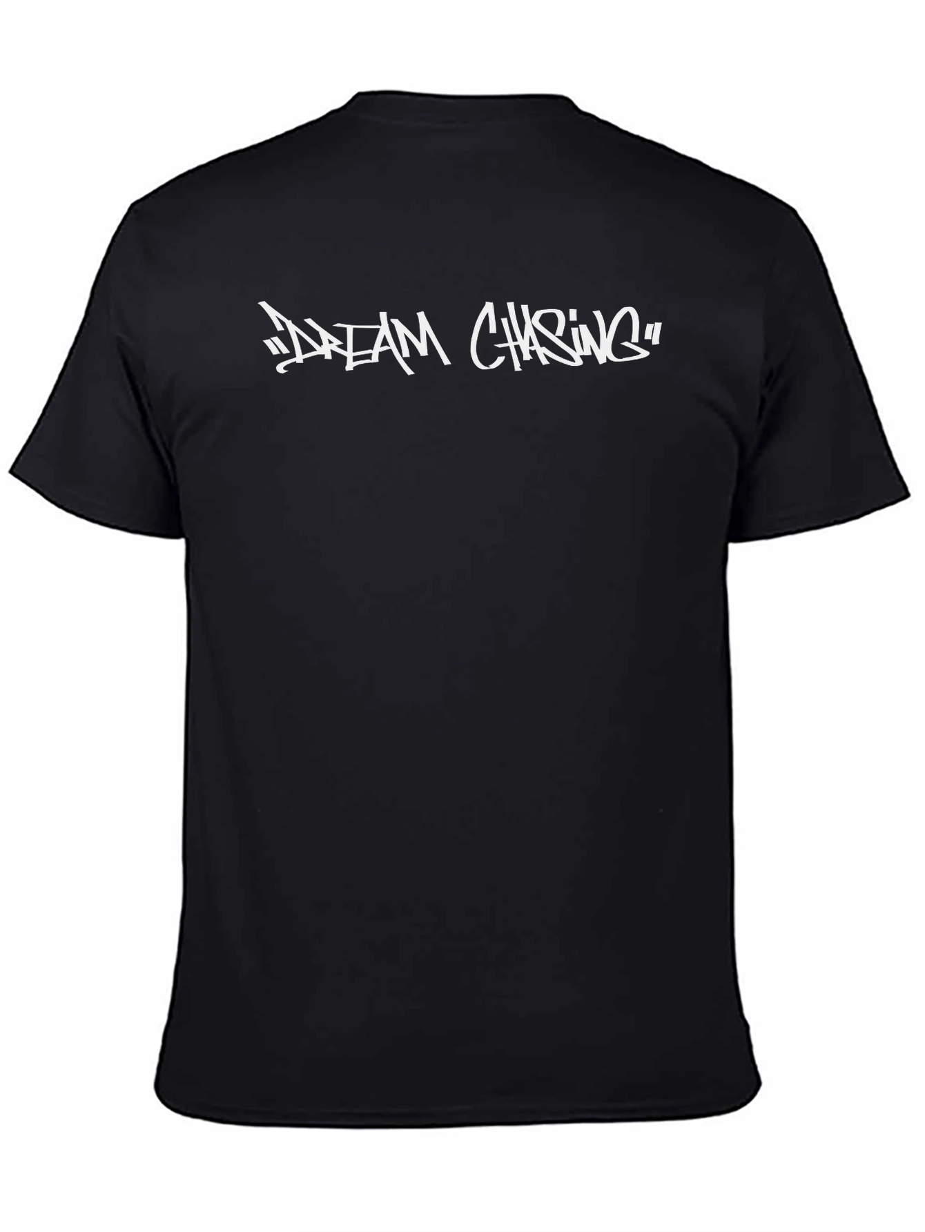 Dream Chasing Black Graphic Tee