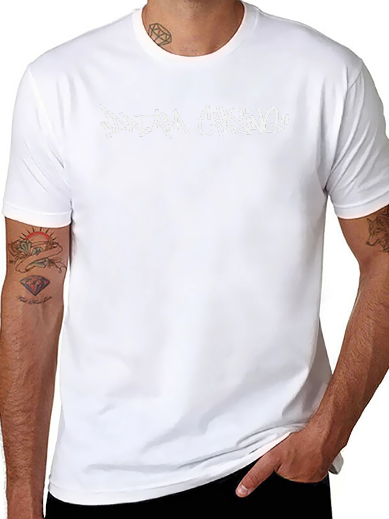 Dream Chasing Black Graphic Tee