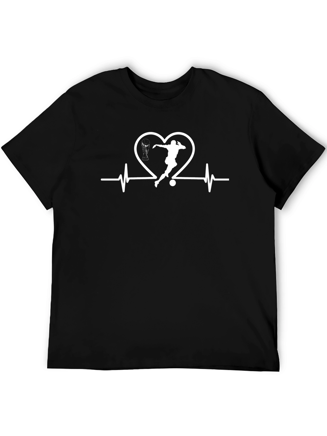 Soccer Love Heartbeat Graphic Tee