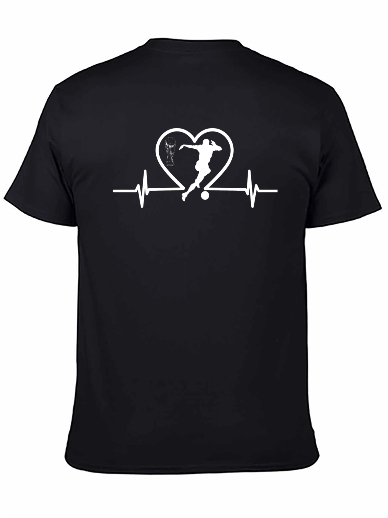 Soccer Love Heartbeat Graphic Tee