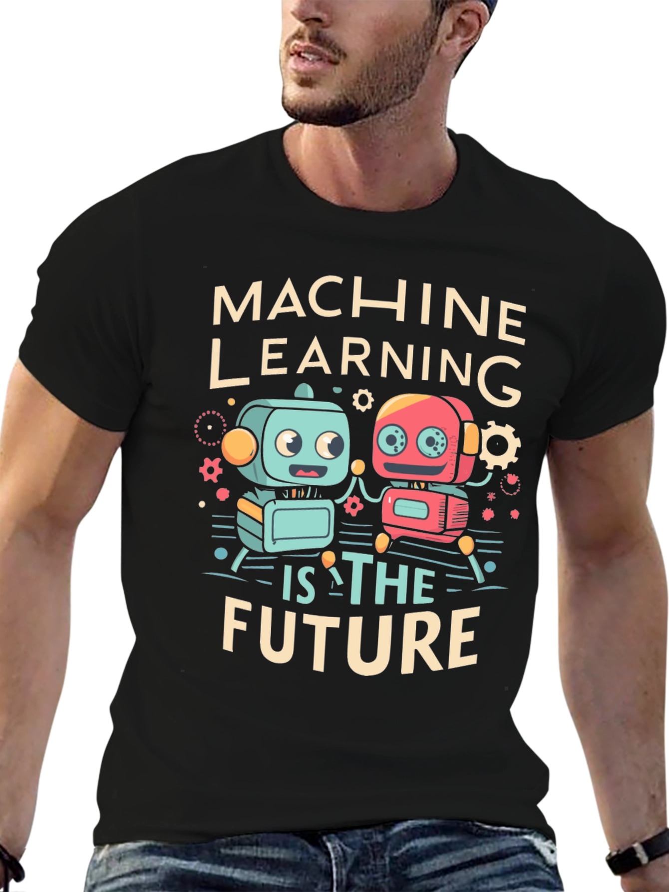 Machine Learning Future Robot Graphic Tee