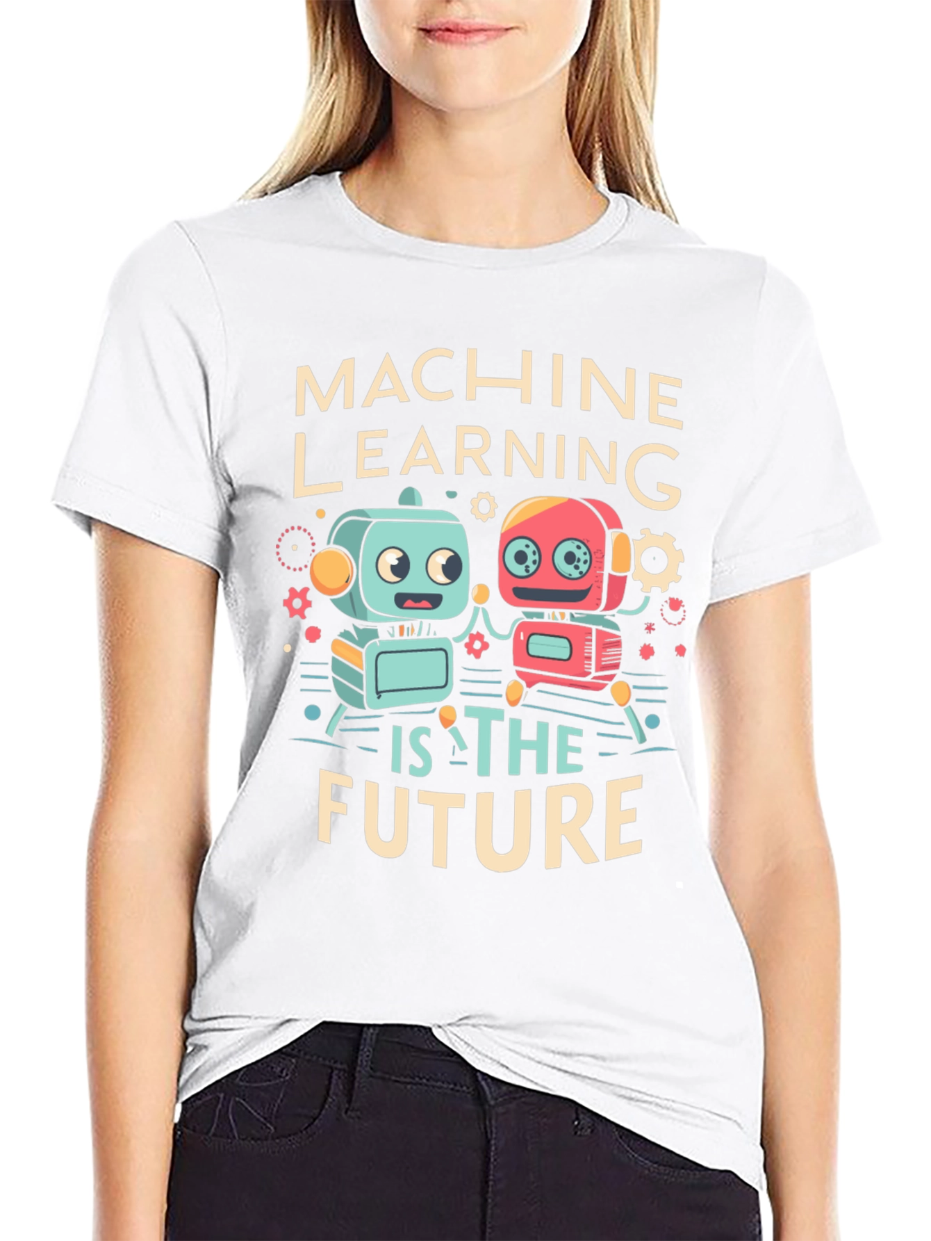 Machine Learning Future Robot Graphic Tee