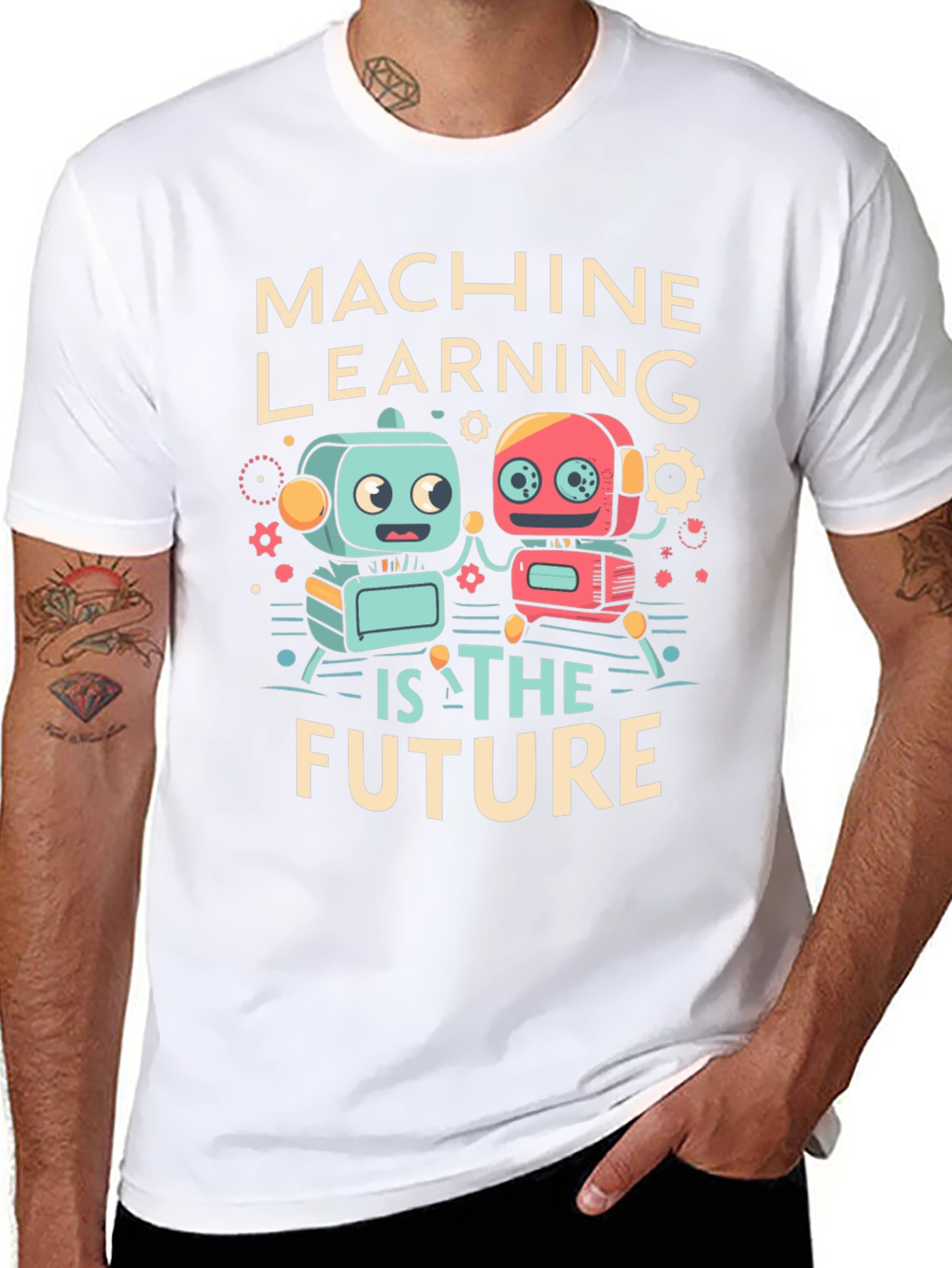 Machine Learning Future Robot Graphic Tee