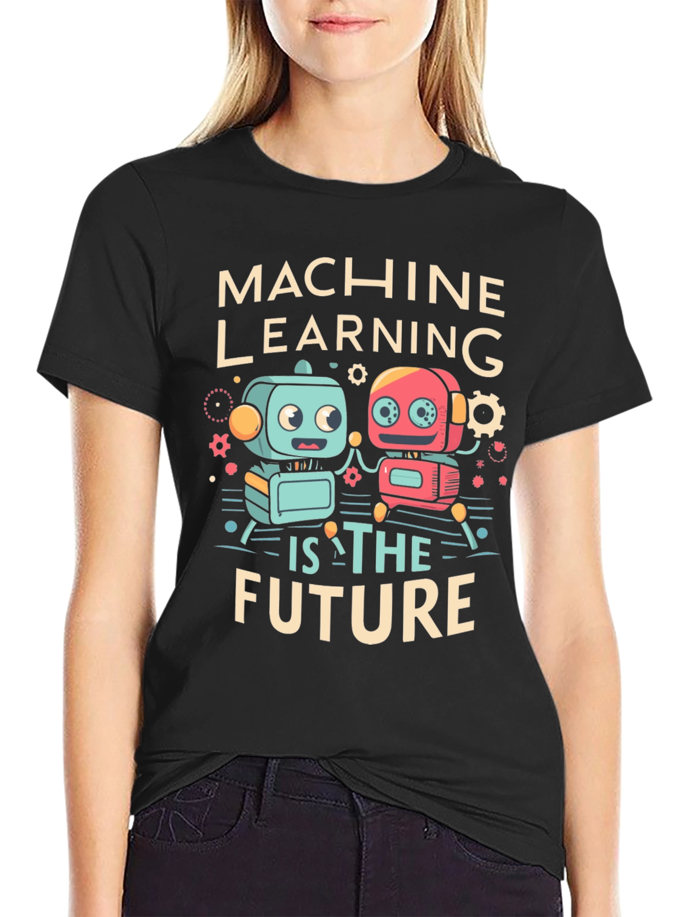 Machine Learning Future Robot Graphic Tee