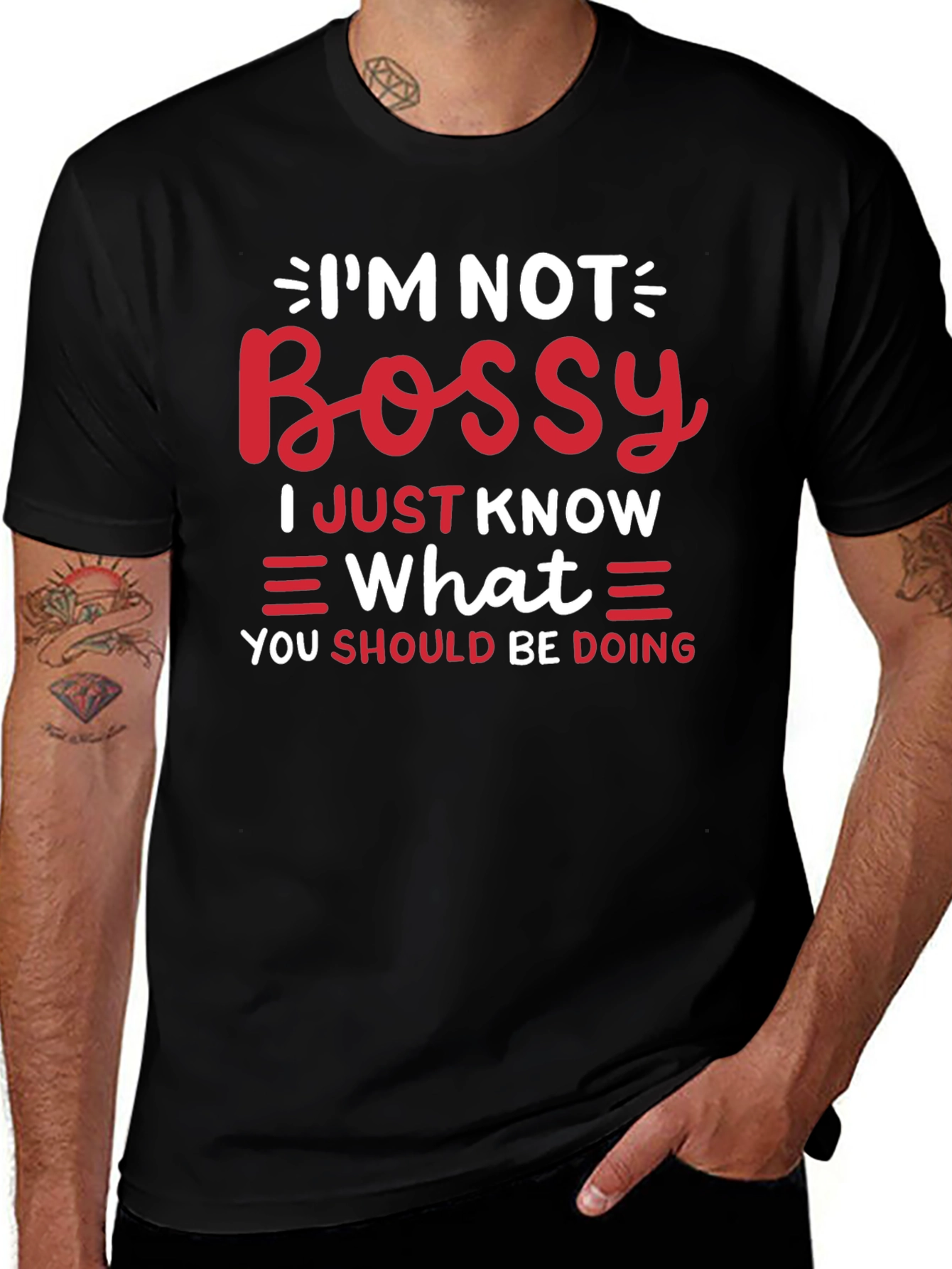 Funny Im Not Bossy Graphic Tee