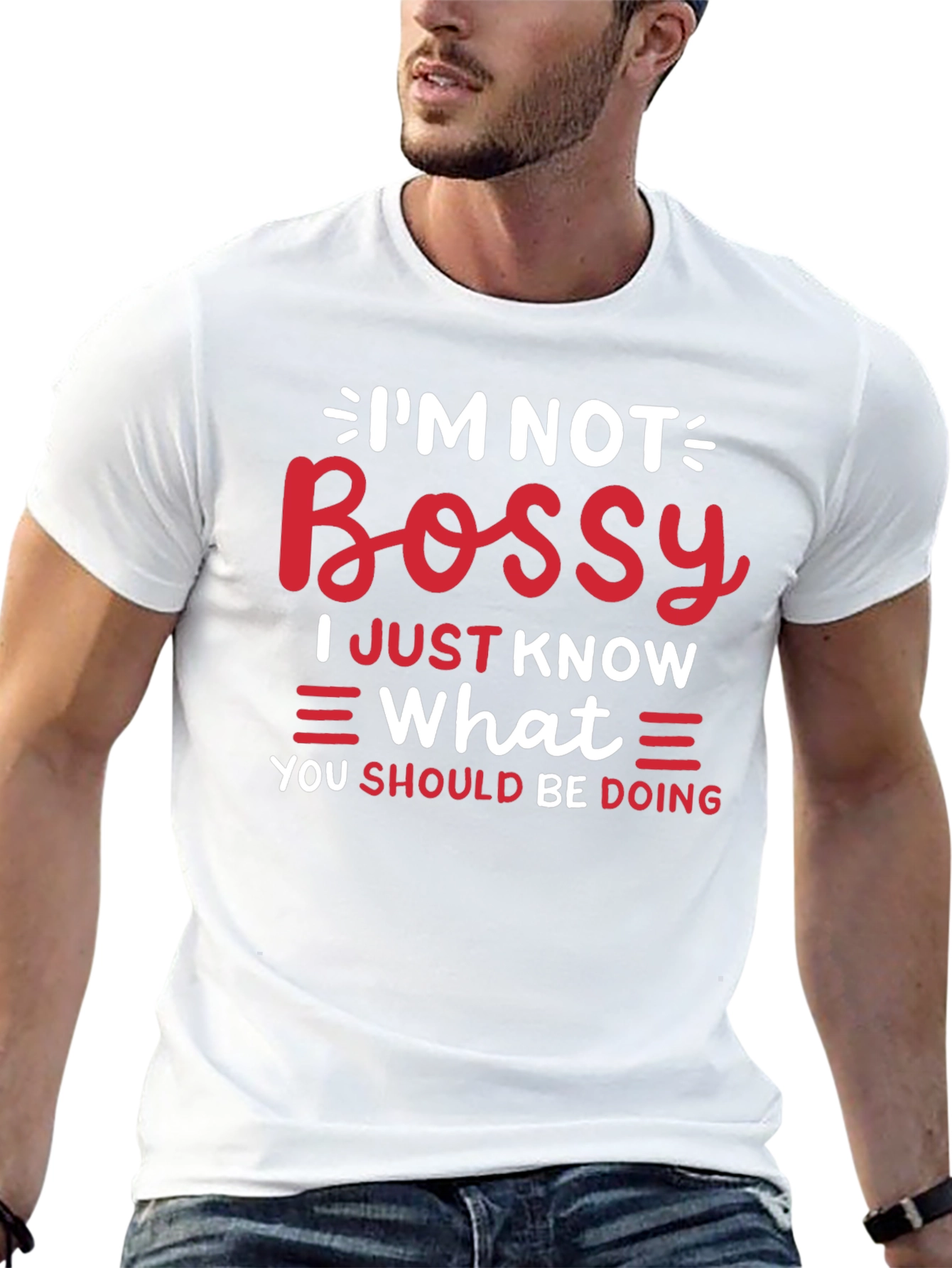 Funny Im Not Bossy Graphic Tee