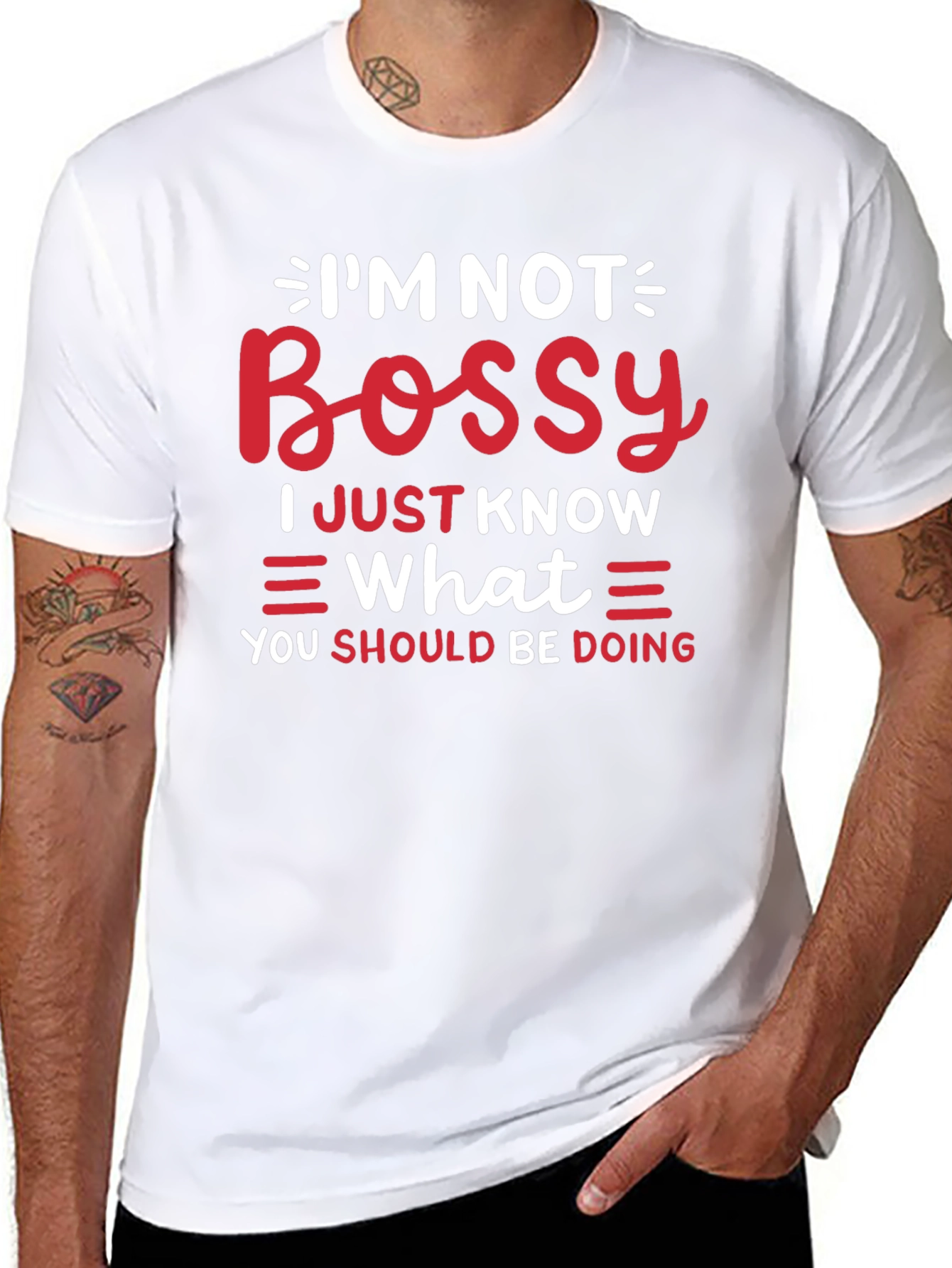 Funny Im Not Bossy Graphic Tee