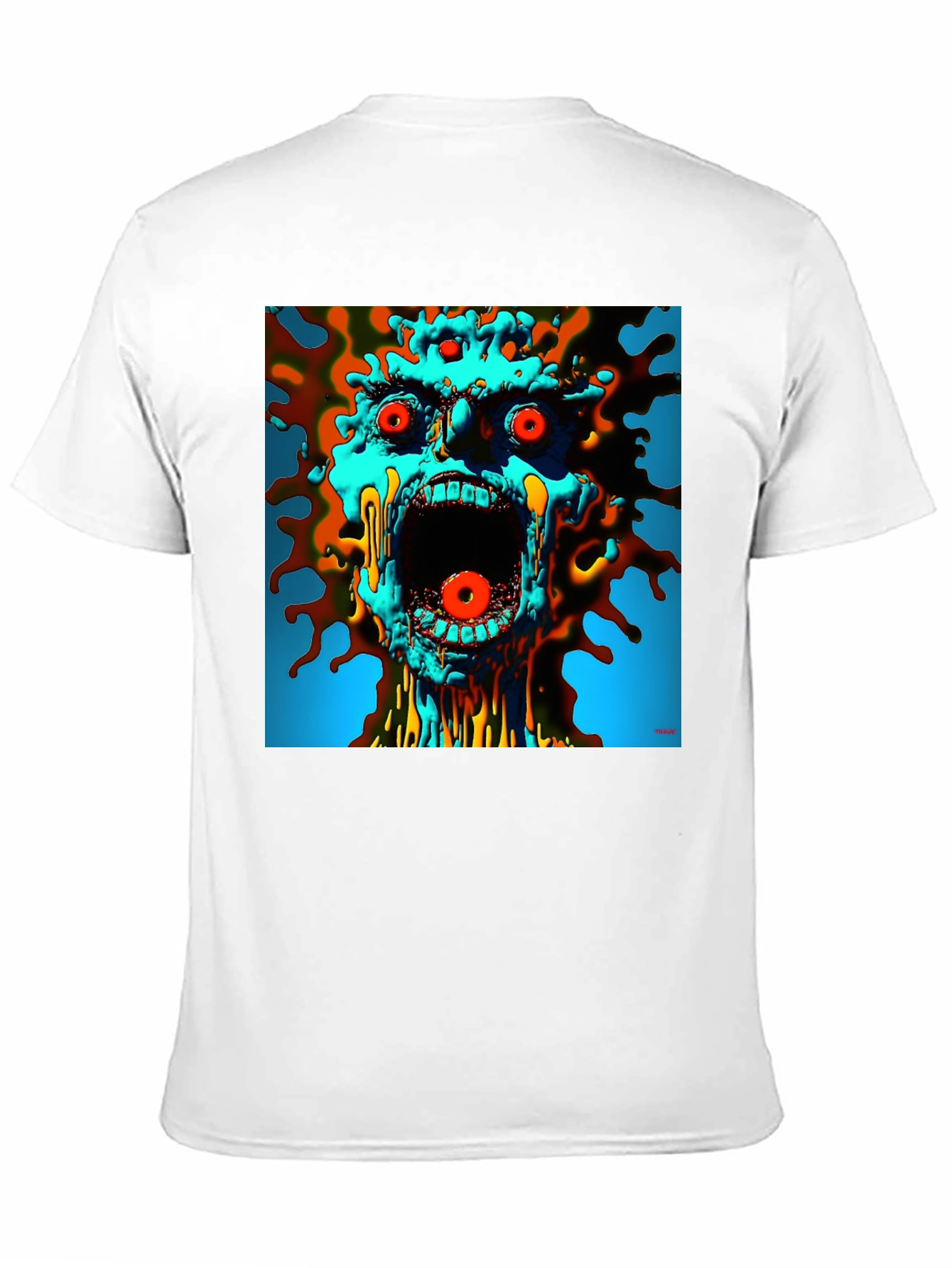 Screaming Monster Graphic Tee - Abstract Art T-Shirt