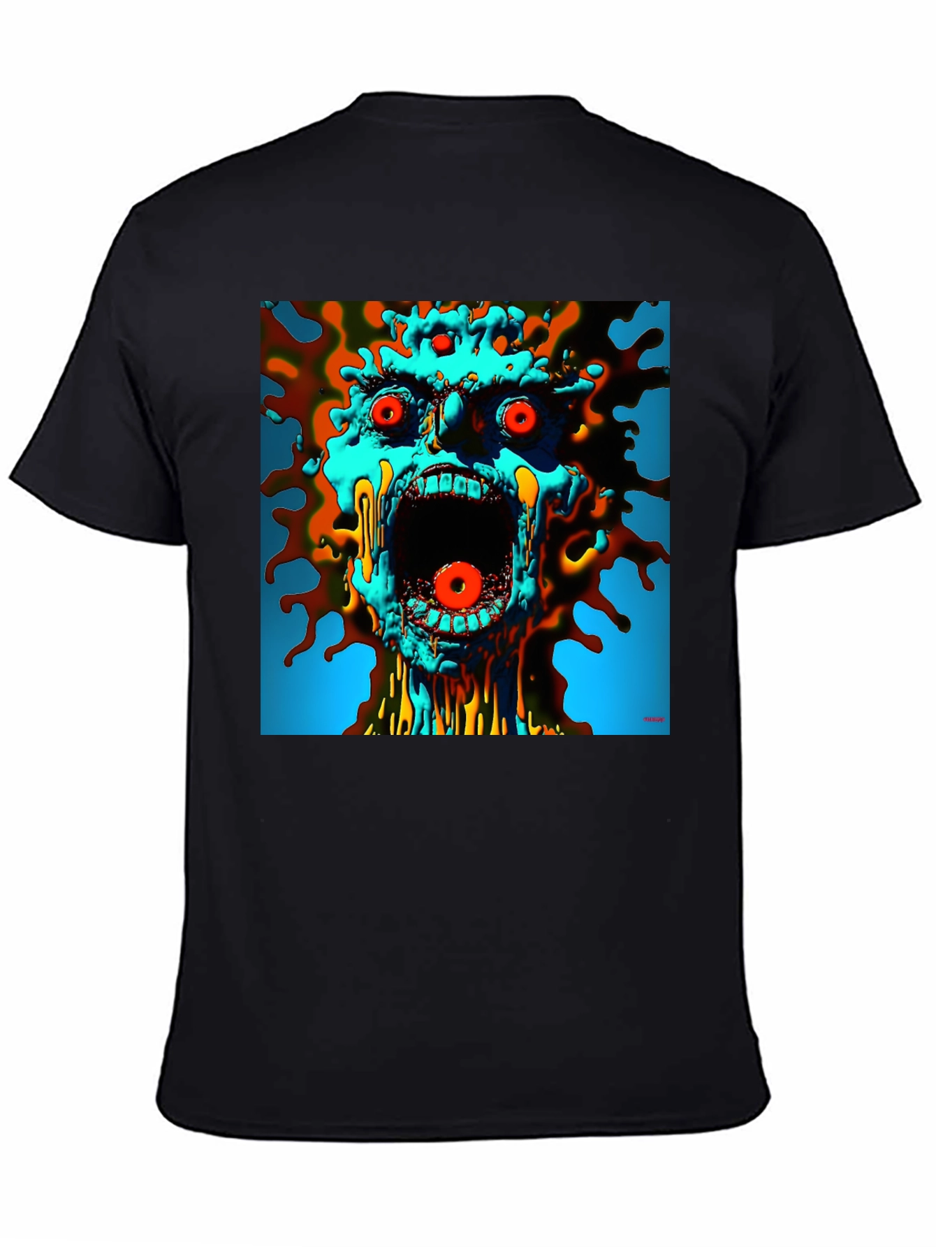 Screaming Monster Graphic Tee - Abstract Art T-Shirt