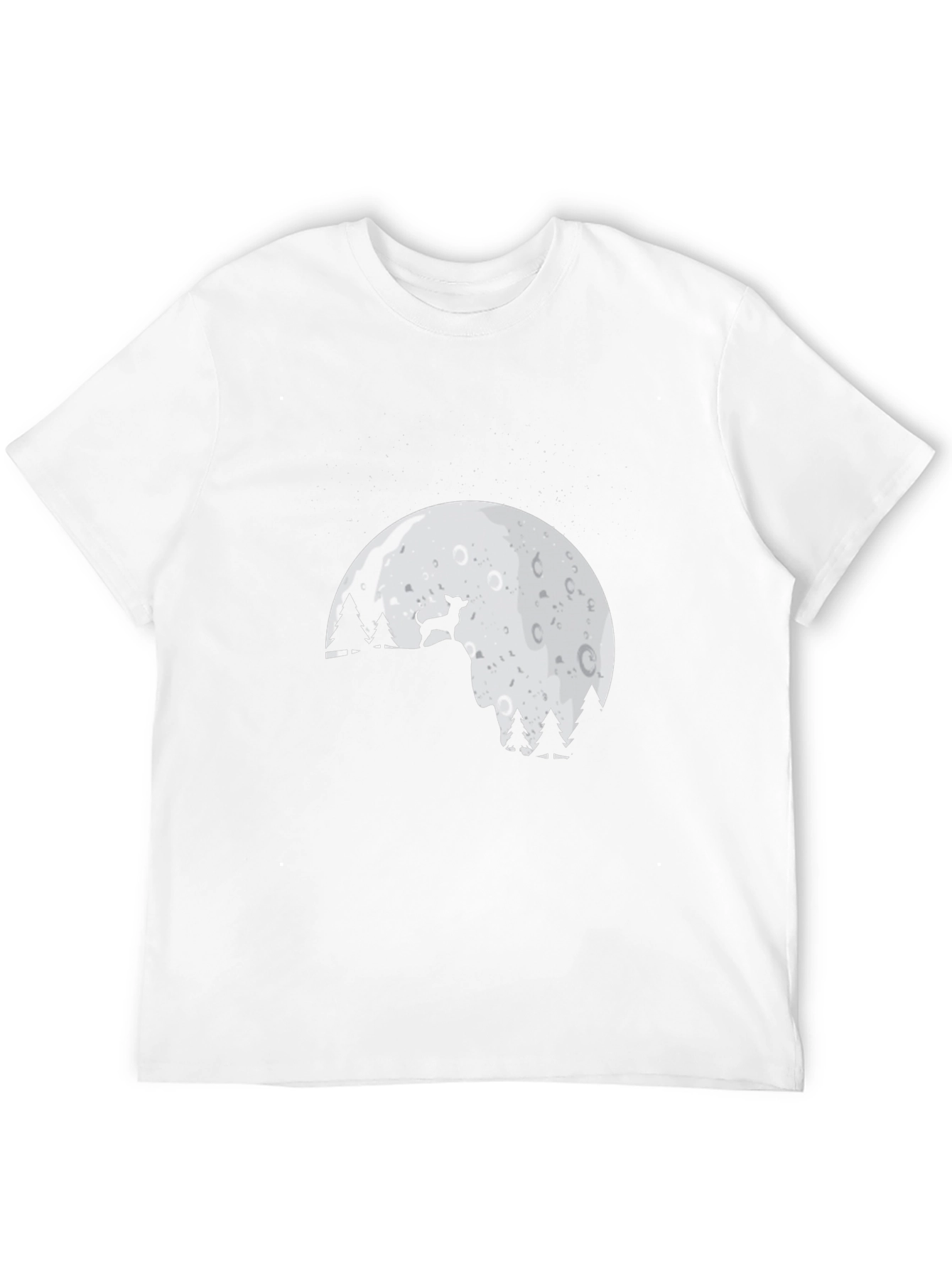 Dog Moon T-Shirt - Cute Canine Silhouette Tee