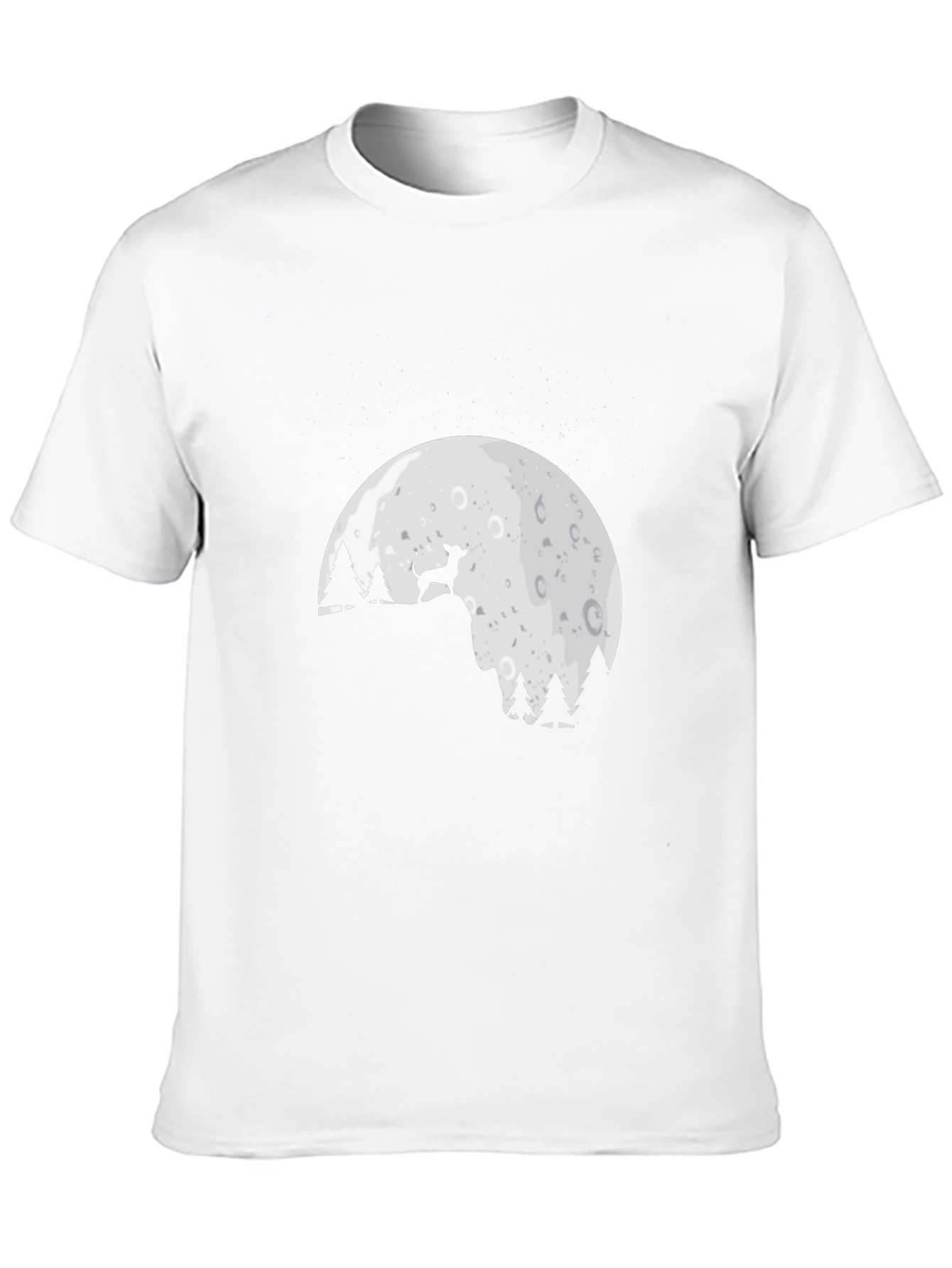 Dog Moon T-Shirt - Cute Canine Silhouette Tee