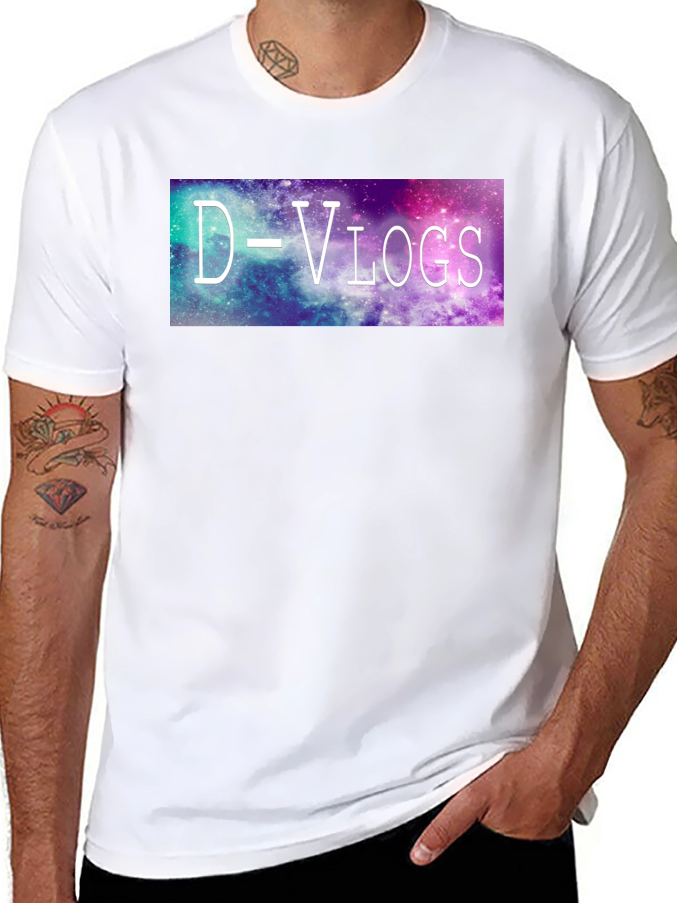 D-Vlogs Galaxy T-Shirt - Stylish Graphic Tee