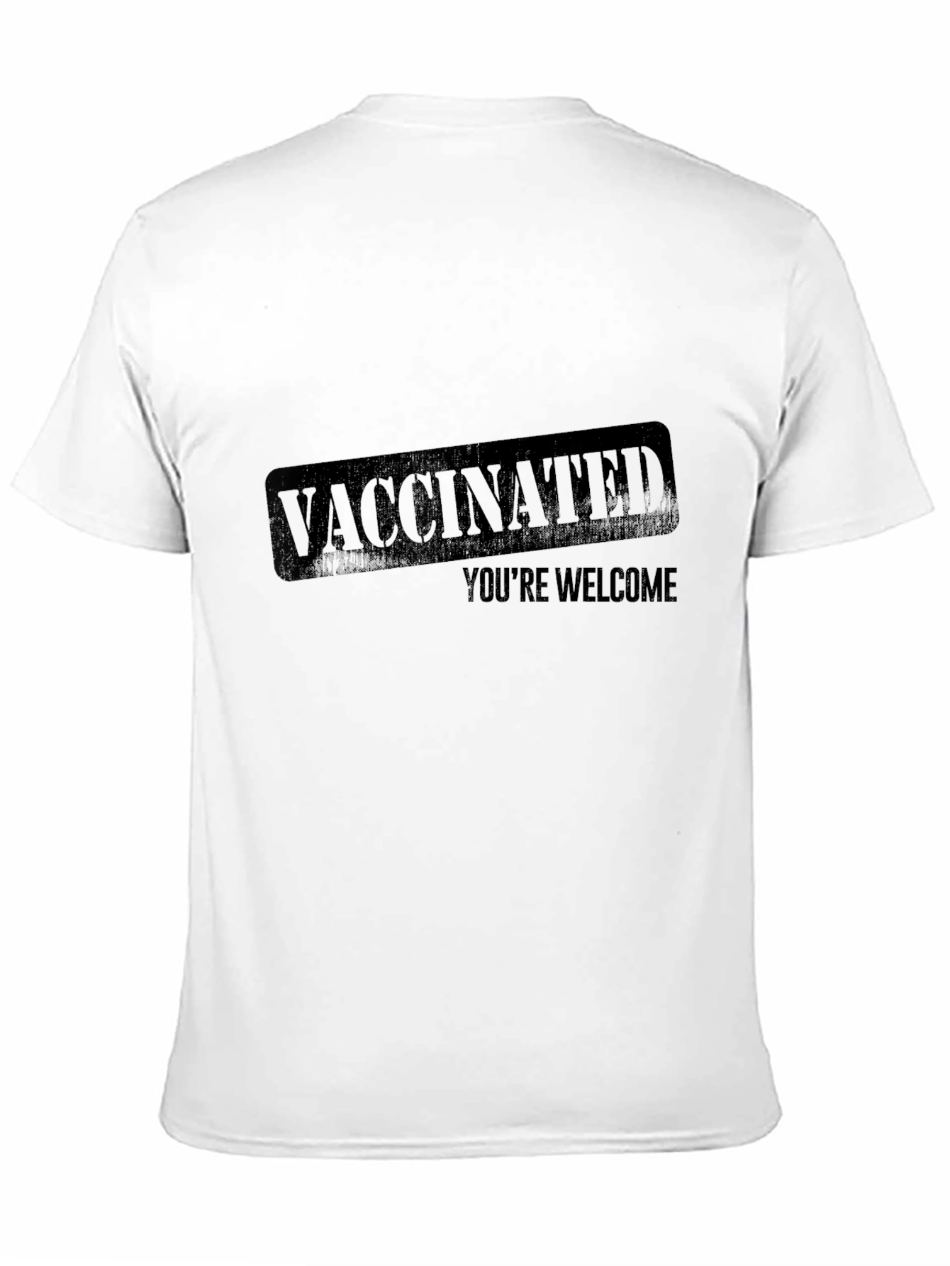 Vaccinated Youre Welcome Graphic Tee - Black T-Shirt