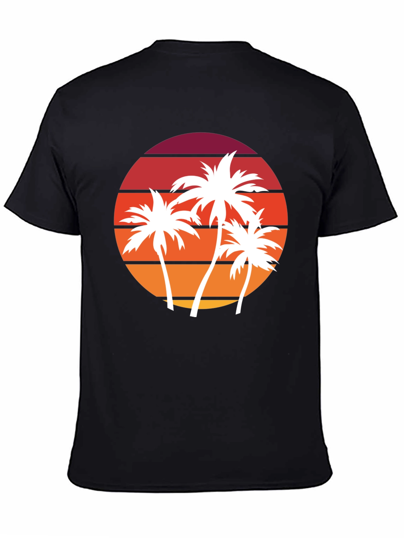 Retro Sunset Palm Tree Graphic Tee
