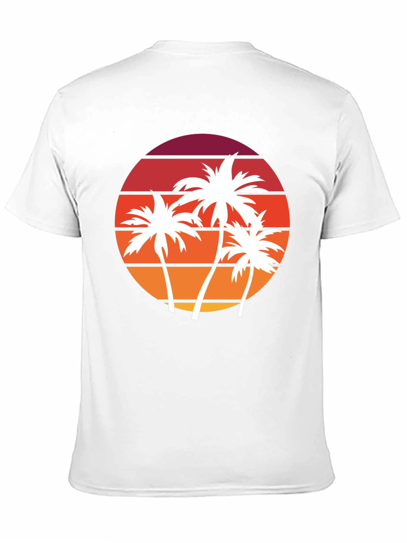 Retro Sunset Palm Tree Graphic Tee