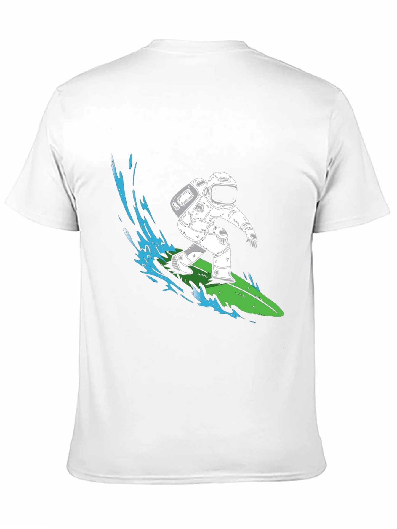 Astronaut Surfing Graphic T-Shirt