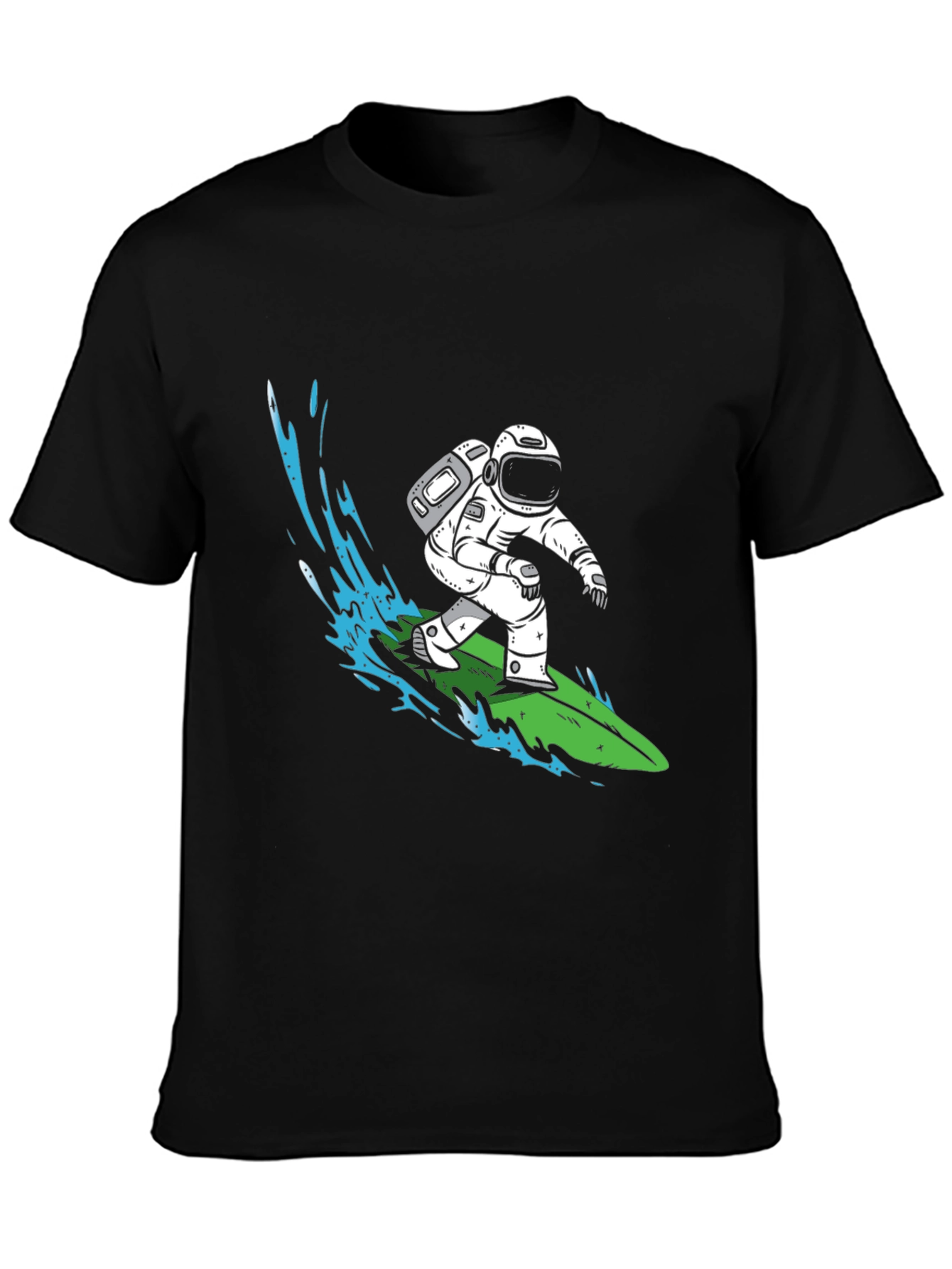 Astronaut Surfing Graphic T-Shirt