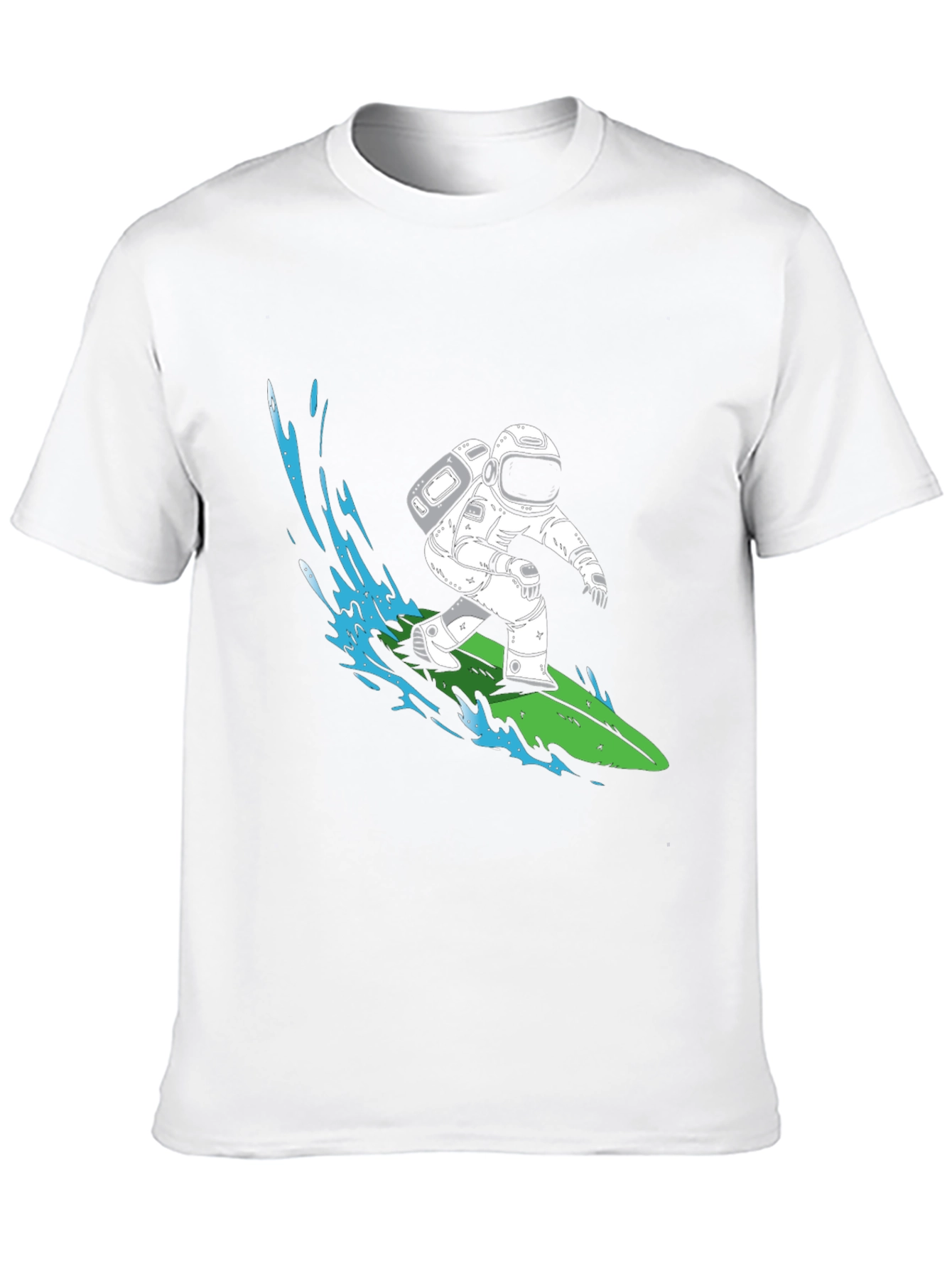 Astronaut Surfing Graphic T-Shirt