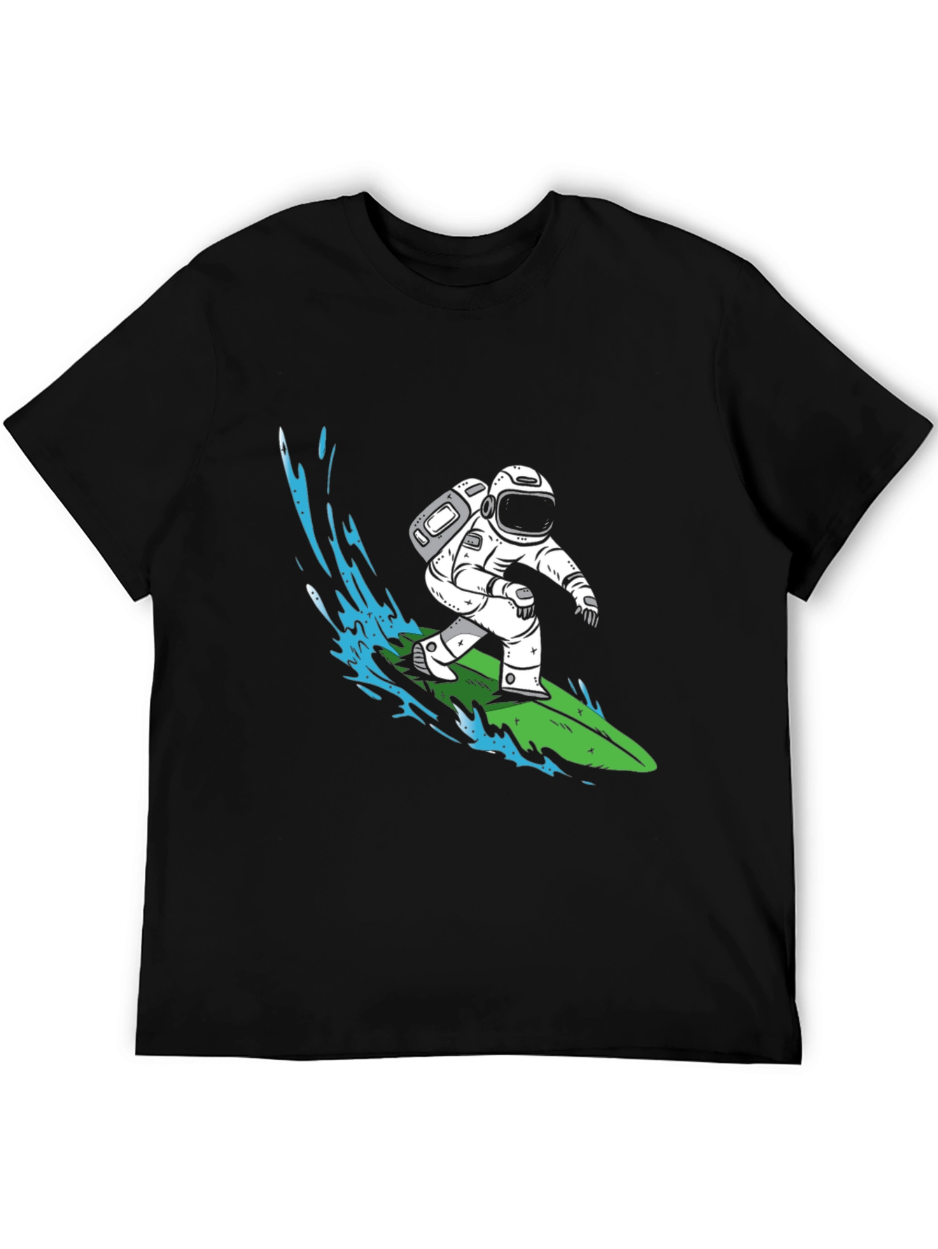 Astronaut Surfing Graphic T-Shirt