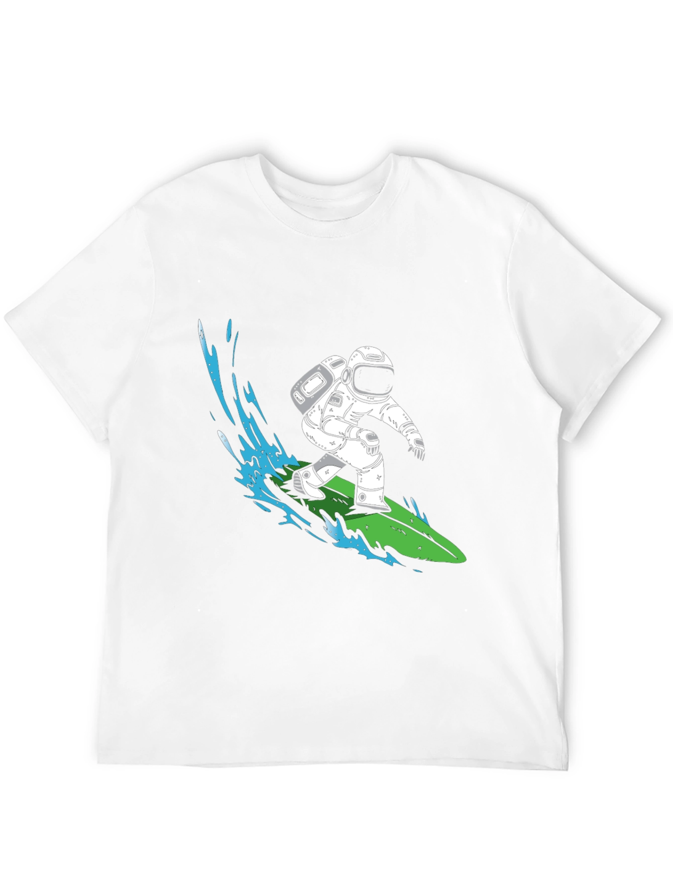 Astronaut Surfing Graphic T-Shirt