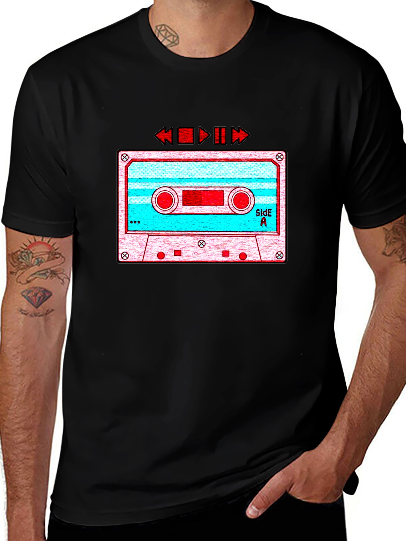 Retro Cassette Tape Graphic Tee