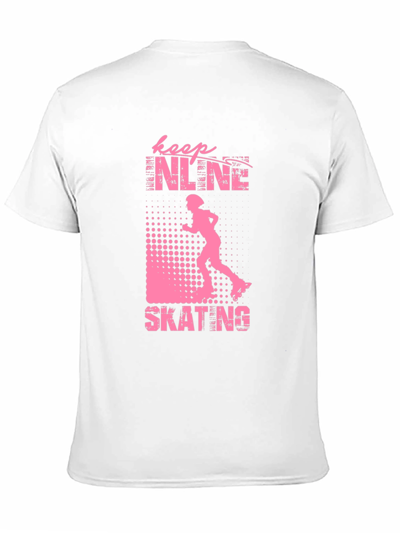 Keep Inline Skating T-Shirt Black Pink Design