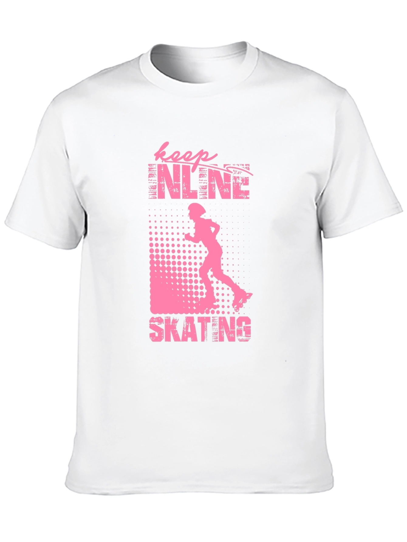 Keep Inline Skating T-Shirt Black Pink Design