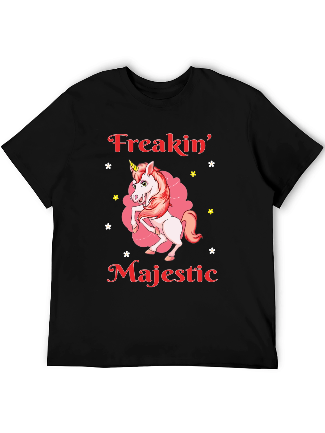 Freakin Majestic Unicorn Graphic T-Shirt