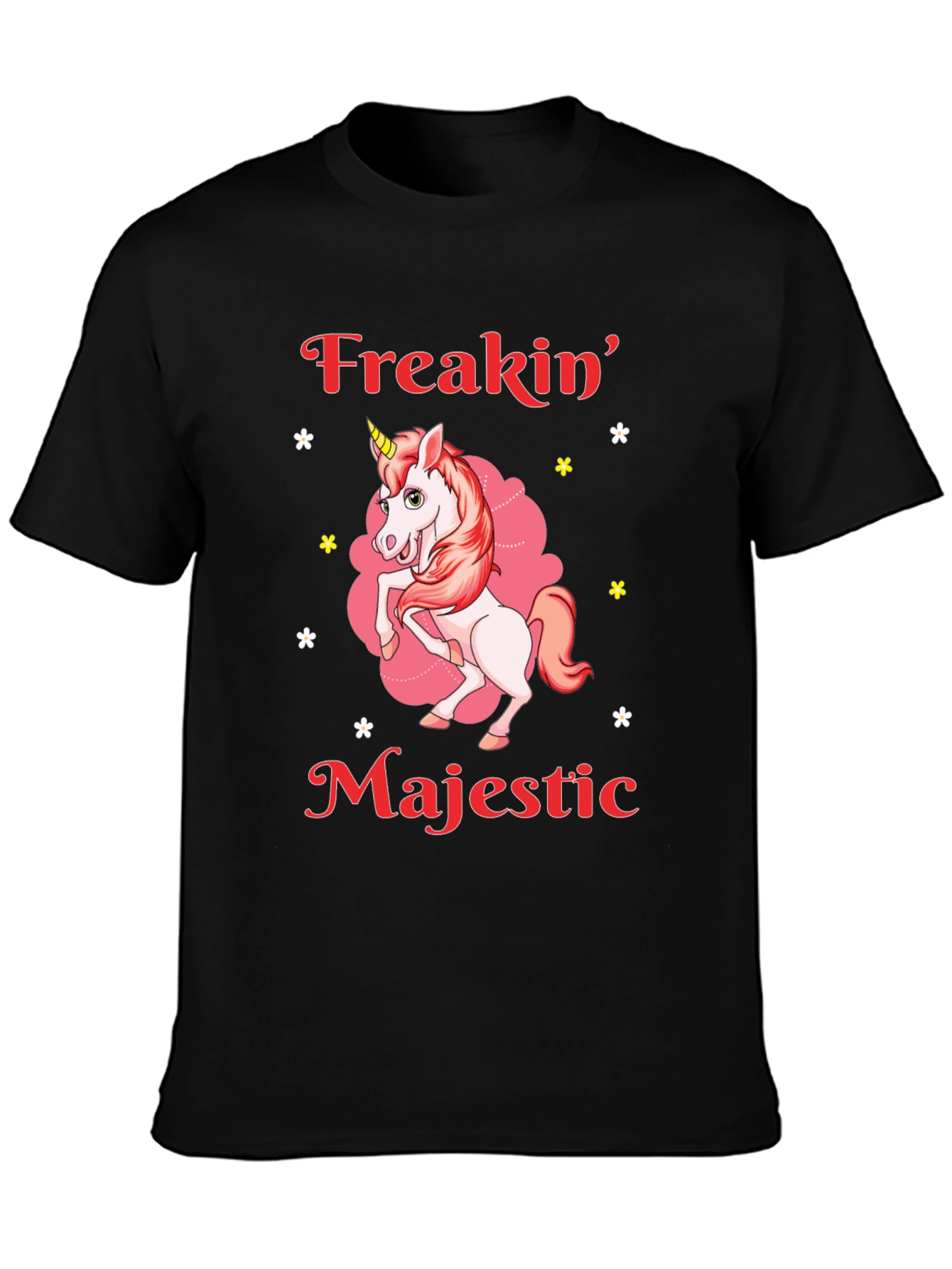 Freakin Majestic Unicorn Graphic T-Shirt