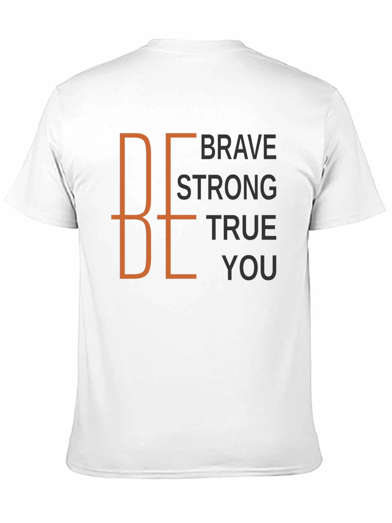 Be Brave Strong True You Black Graphic Tee