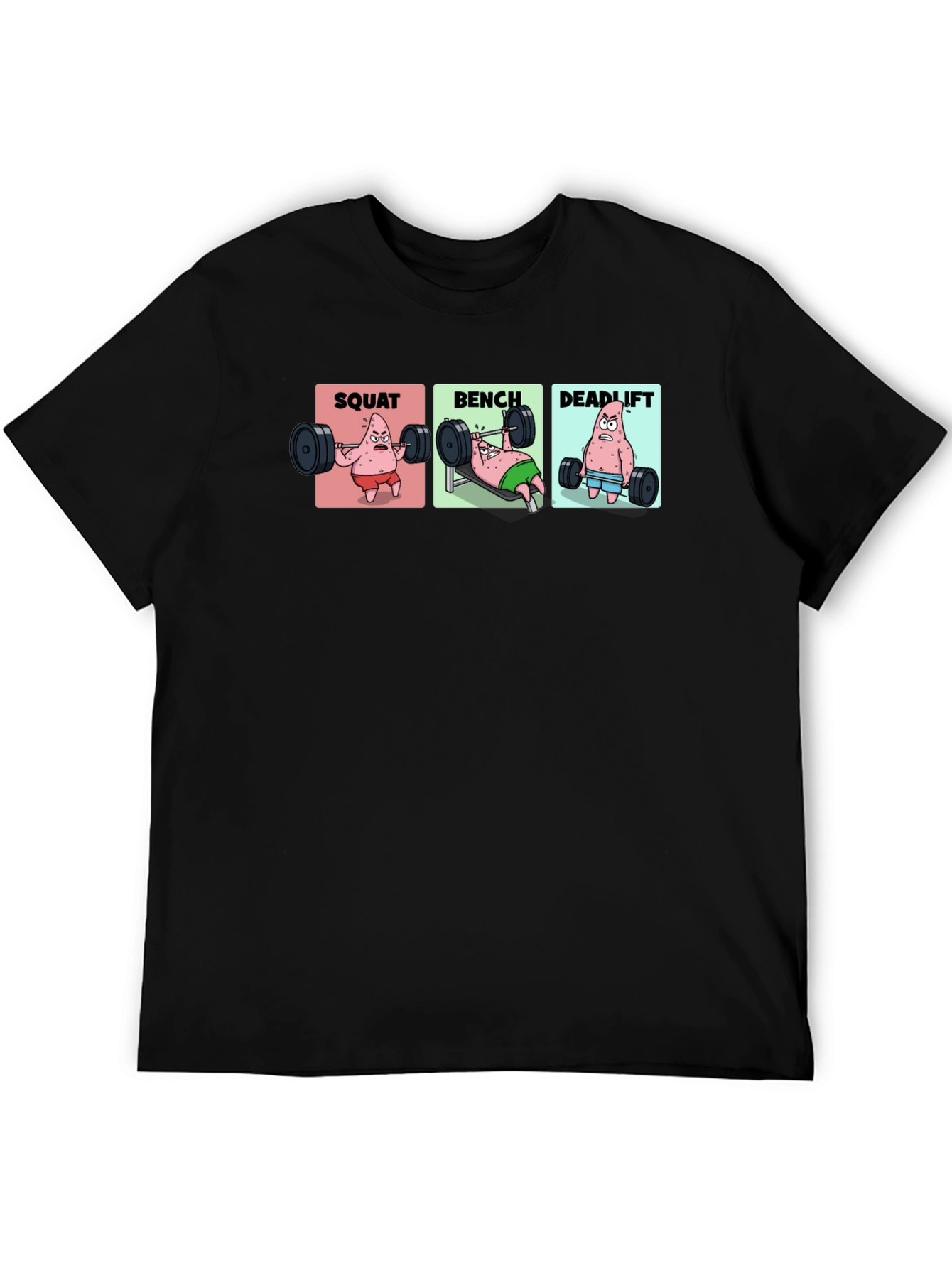 Patrick Star Gym T-Shirt - Squat Bench Deadlift