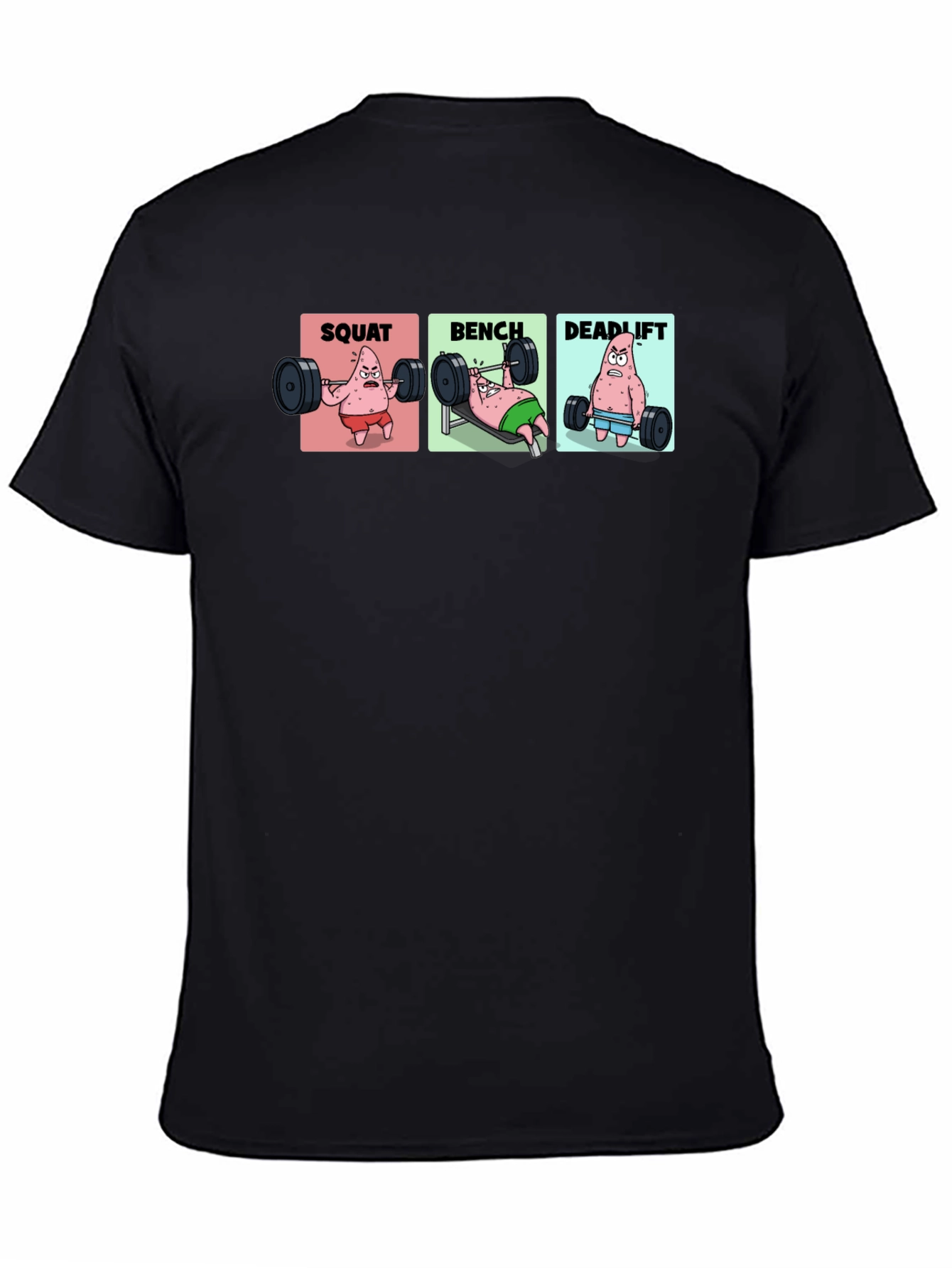 Patrick Star Gym T-Shirt - Squat Bench Deadlift
