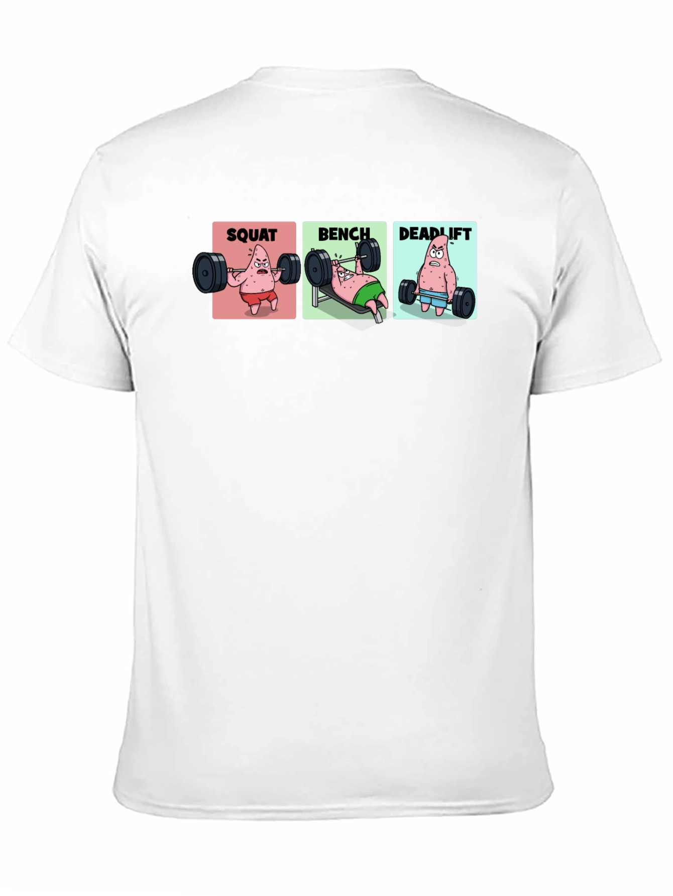 Patrick Star Gym T-Shirt - Squat Bench Deadlift