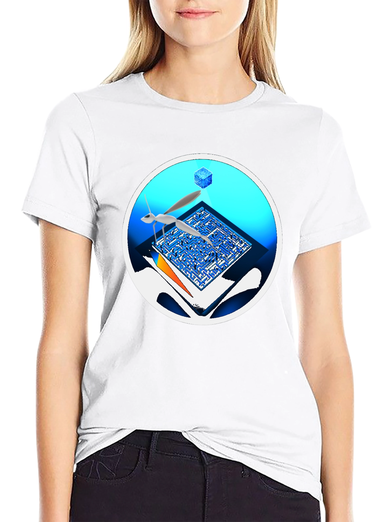 Abstract Maze T-Shirt