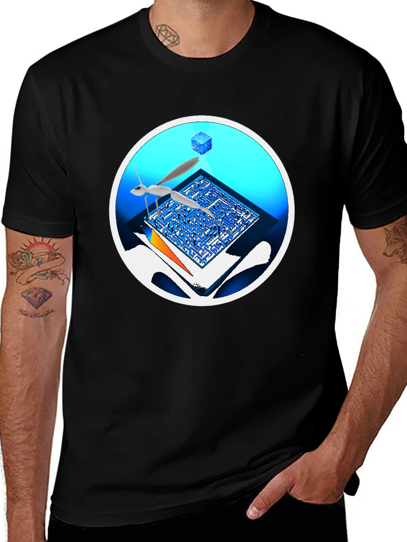 Abstract Maze T-Shirt