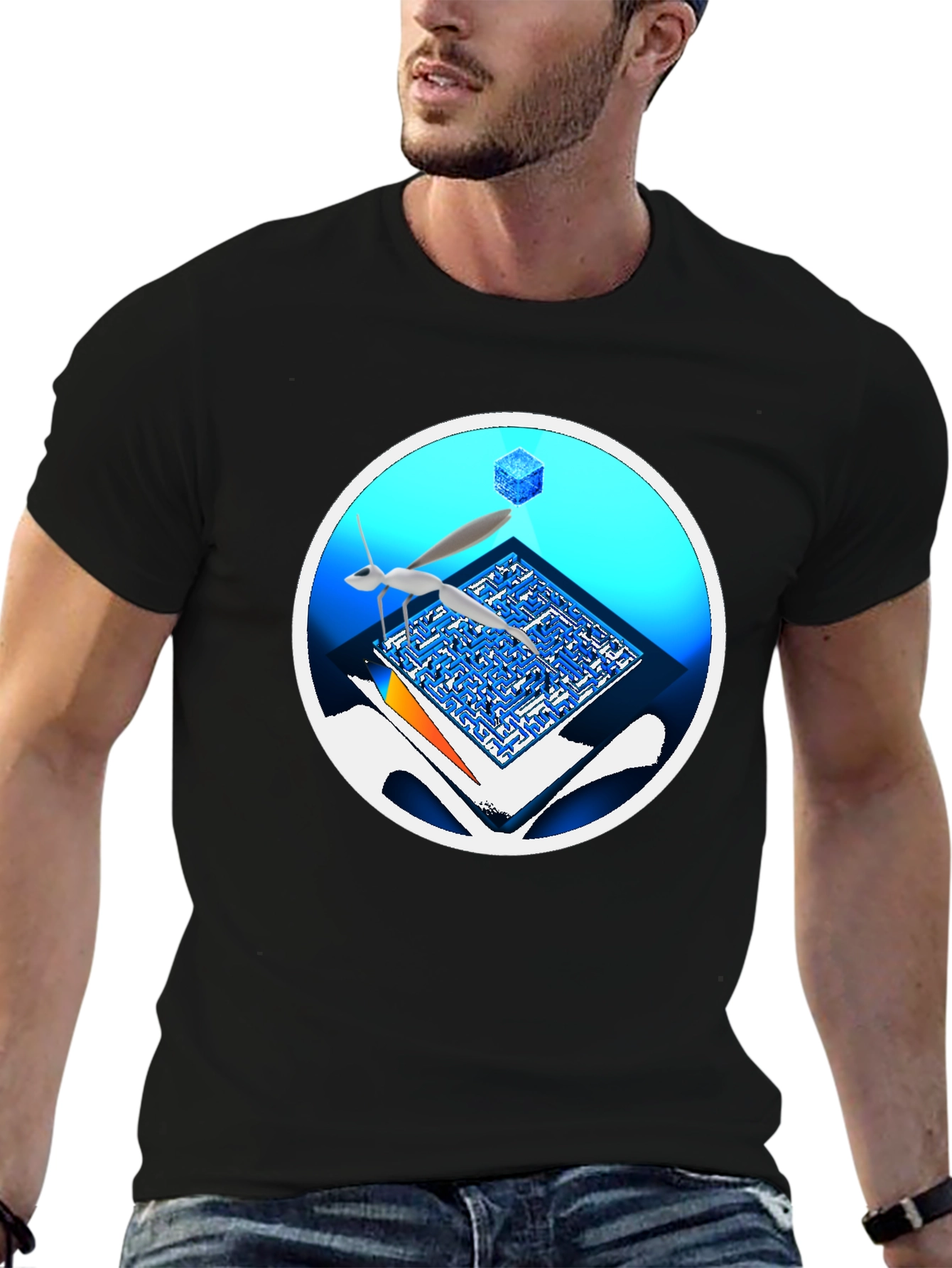 Abstract Maze T-Shirt