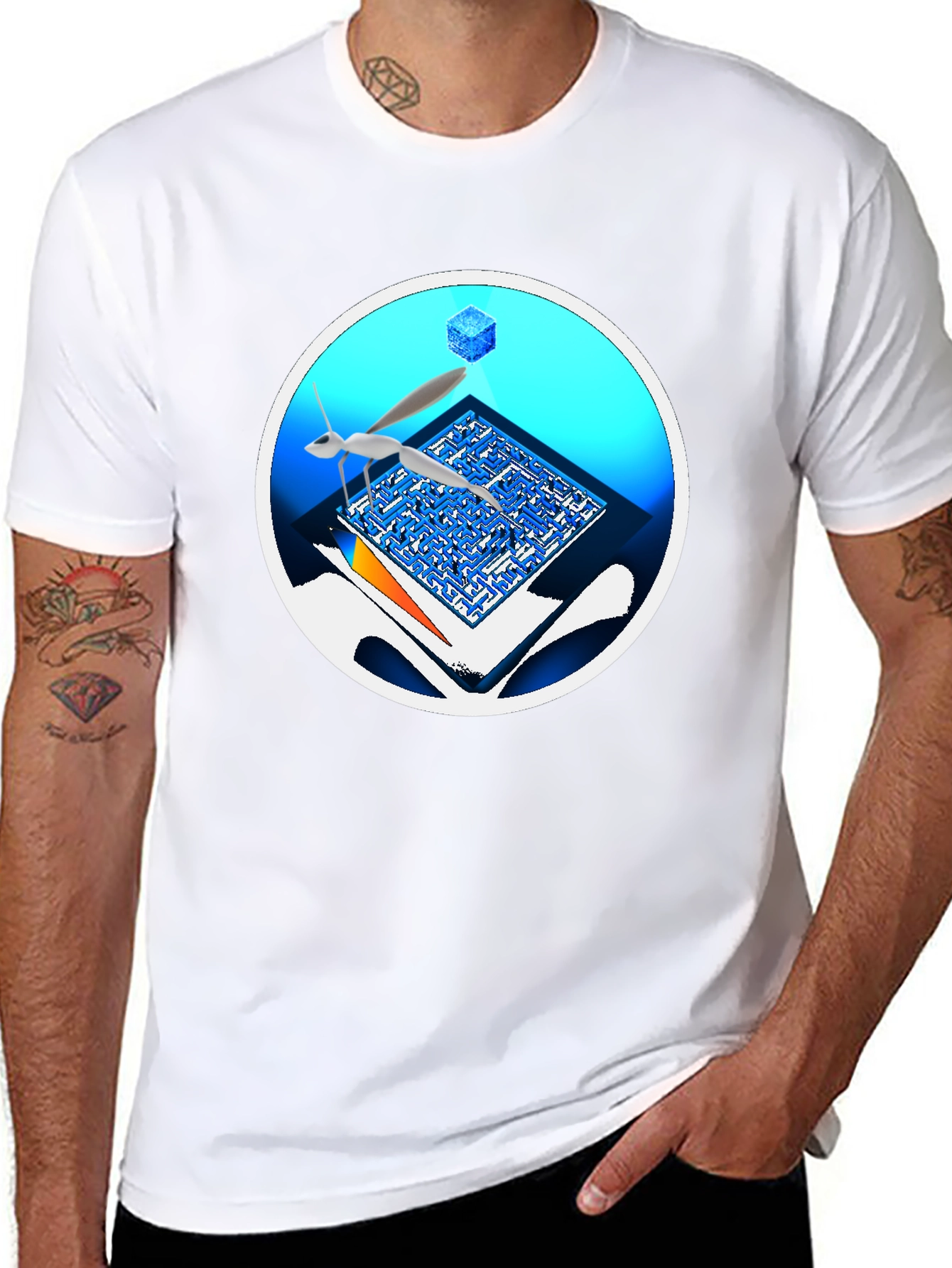 Abstract Maze T-Shirt